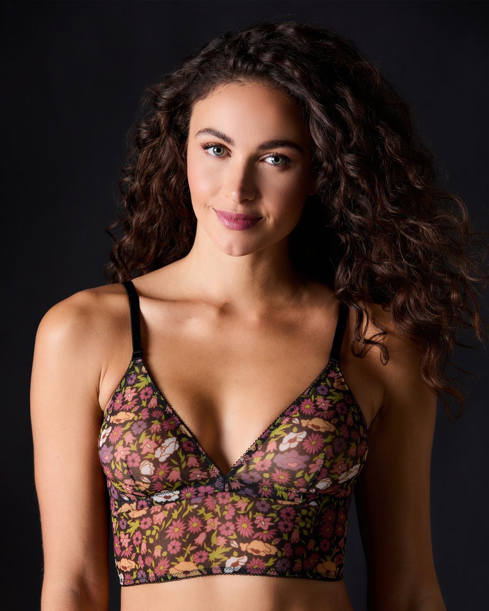 Underprotection Rania Bralette in black