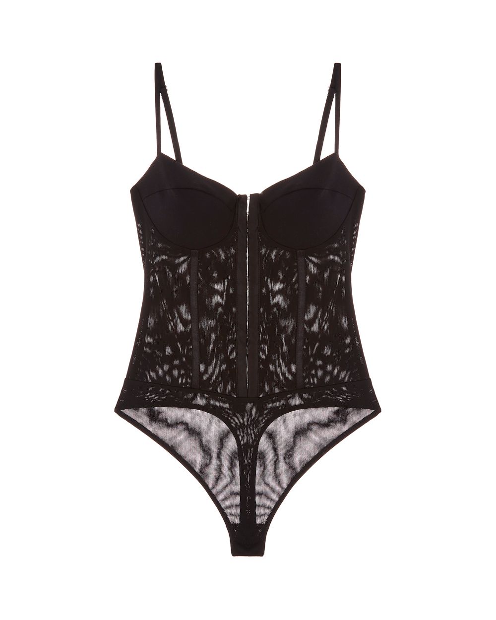 Free People Intimately FP Night Rhythm Corset Bodysuit in black