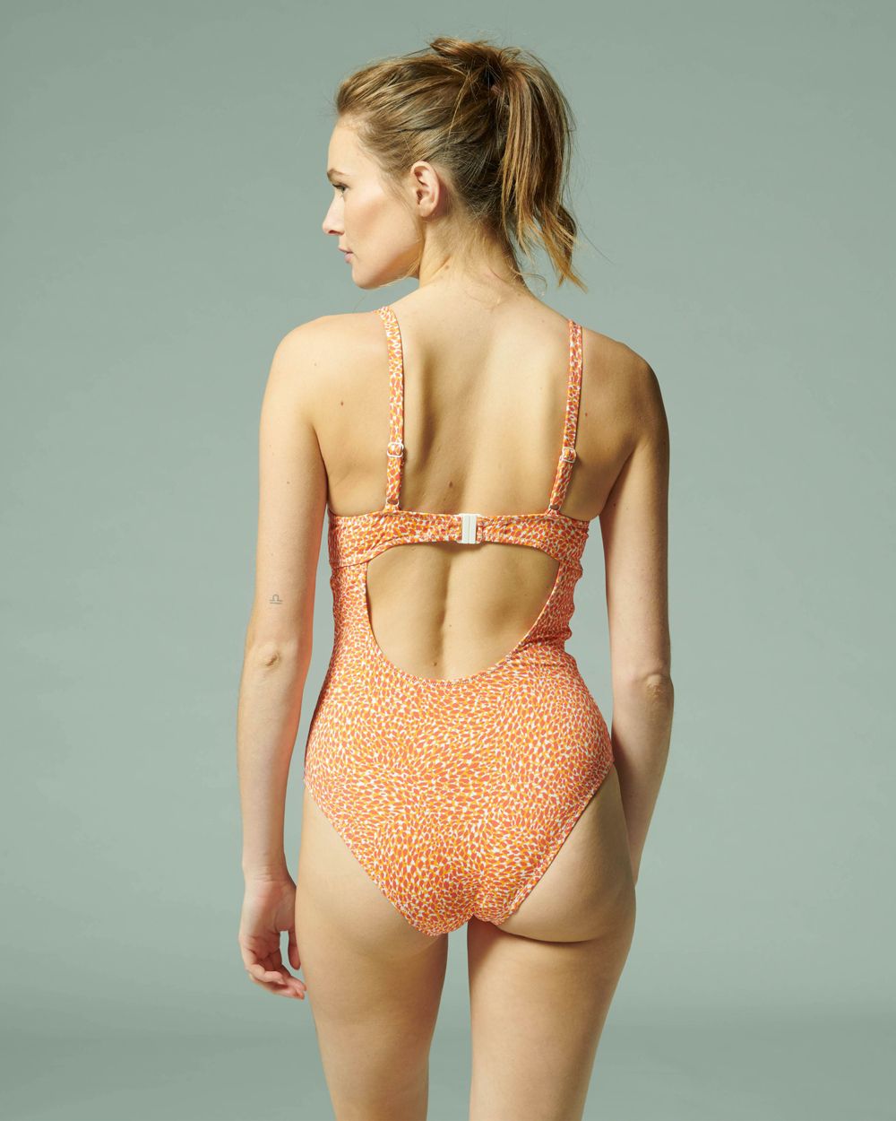 Simone Perele Underwire One Piece Swimsuit in orange