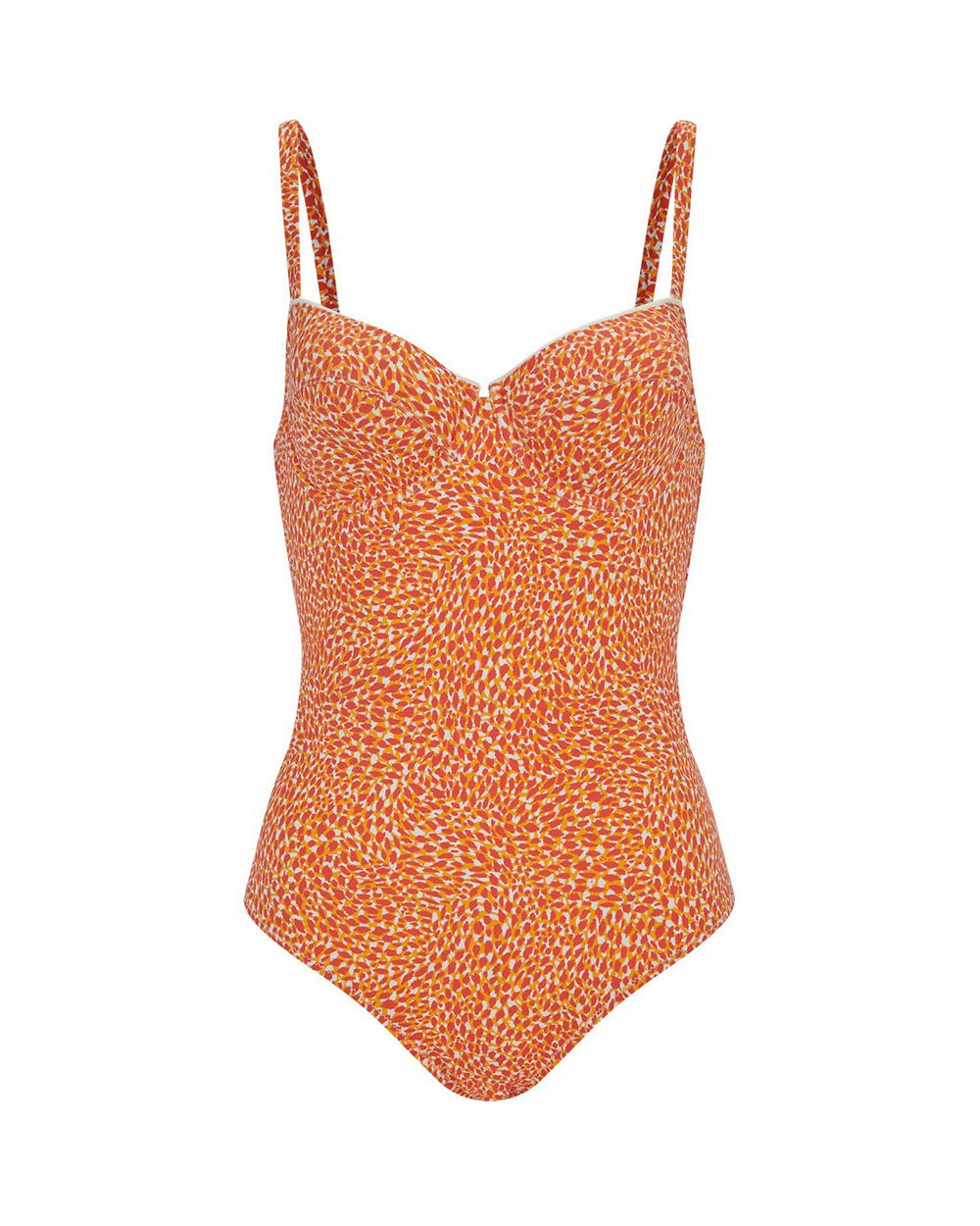 Simone Perele Underwire One Piece Swimsuit in orange