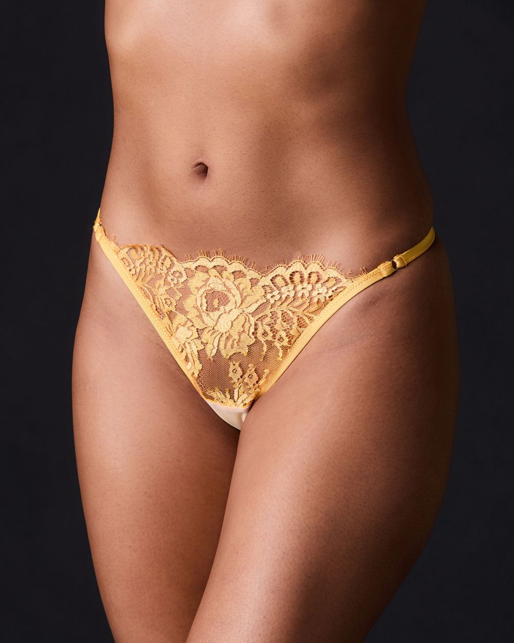 Taryn Winters Dria Thong in yellow