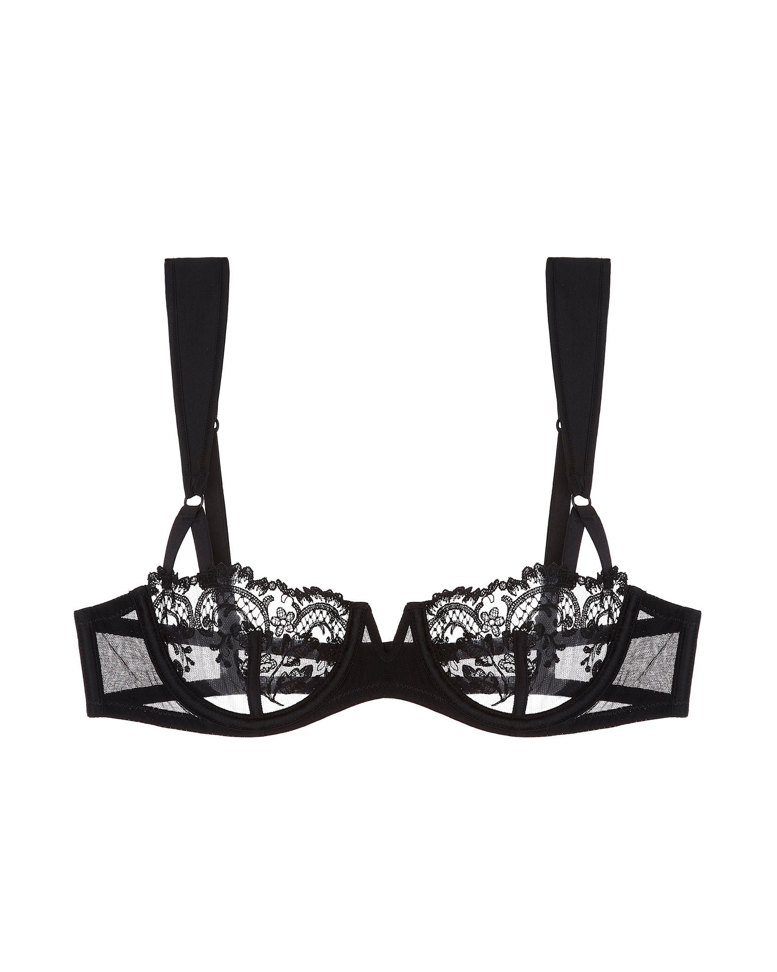 Kiki de Montparnasse Juliette Balconette Bra in black