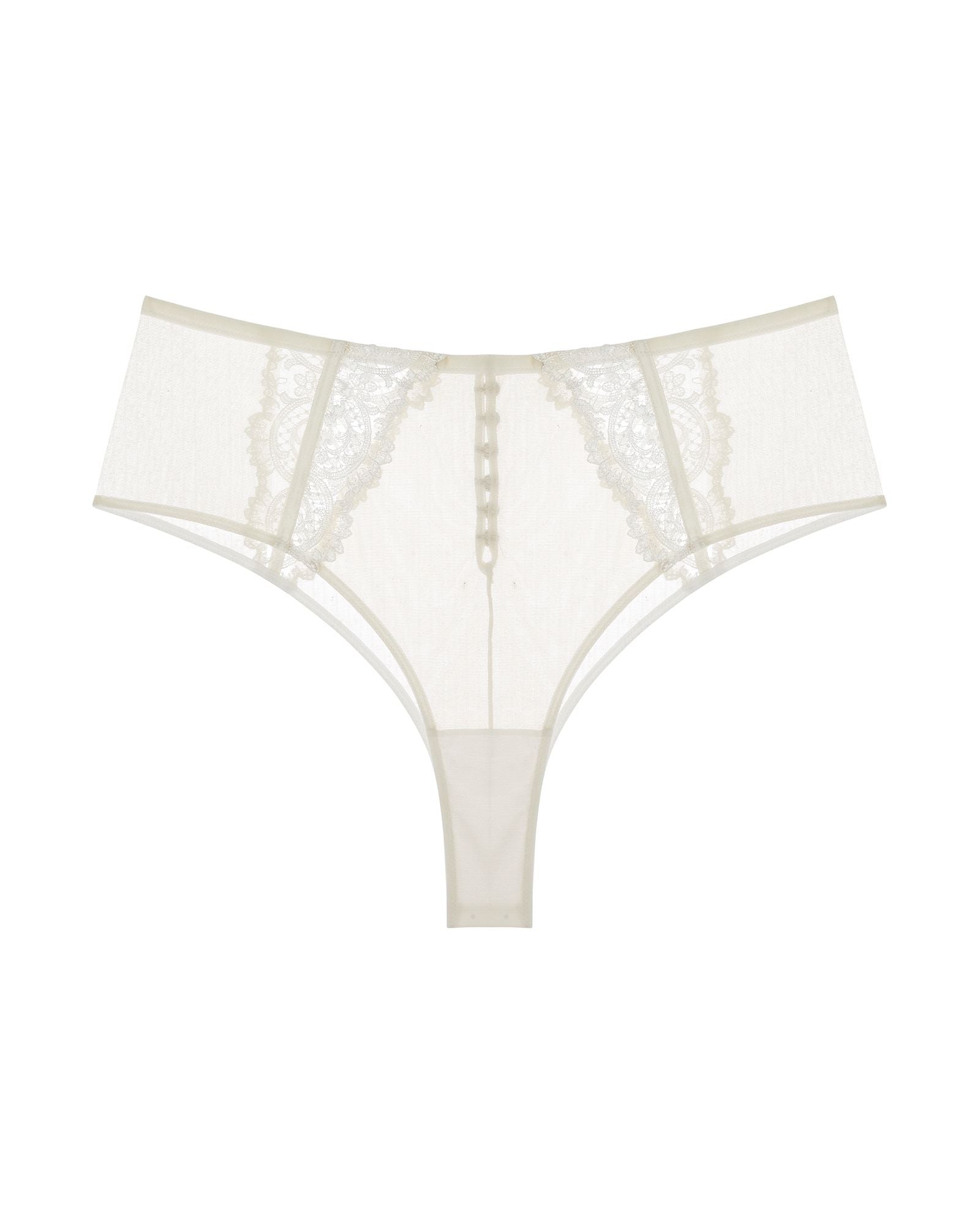 Kiki de Montparnasse Juliette High Waisted Panty in white