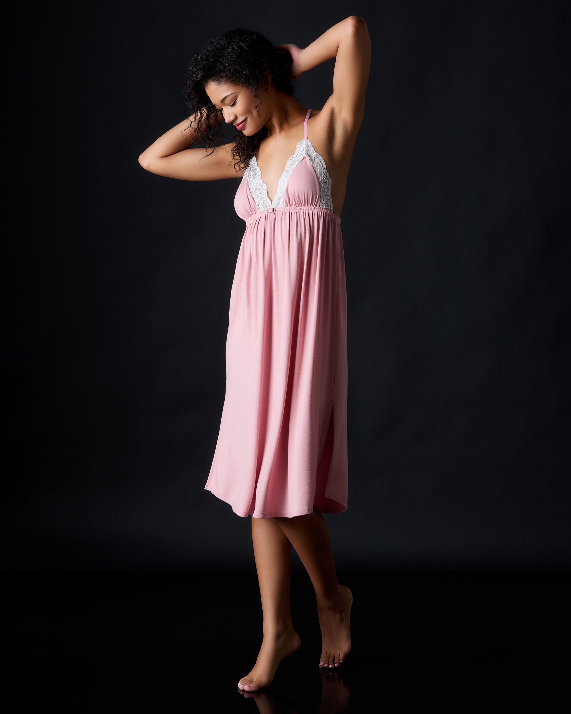 Journelle Emma Long Chemise in pink