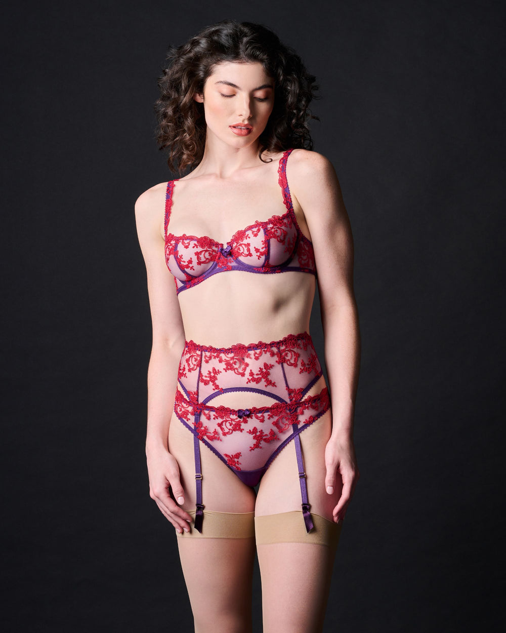 Journelle Cristiana Balconette Bra in purple