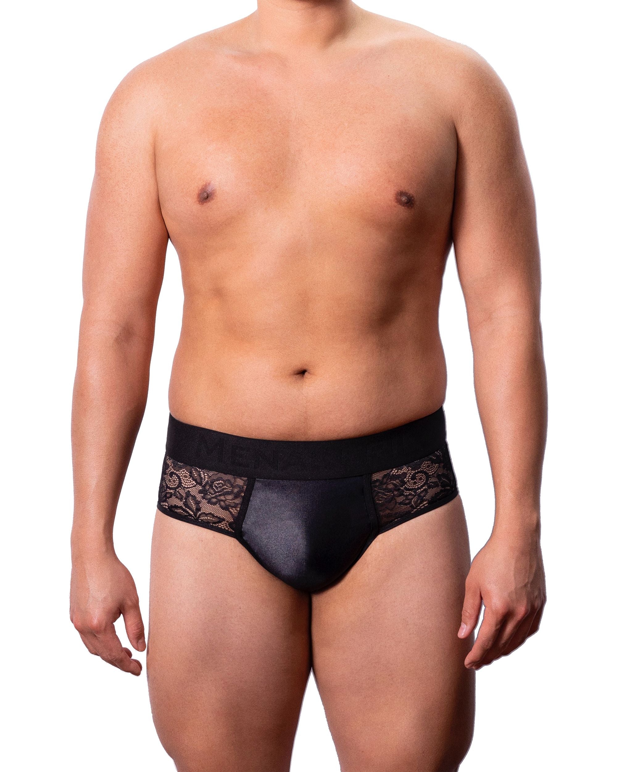 Menagerie Core Lace Hip Brief in black