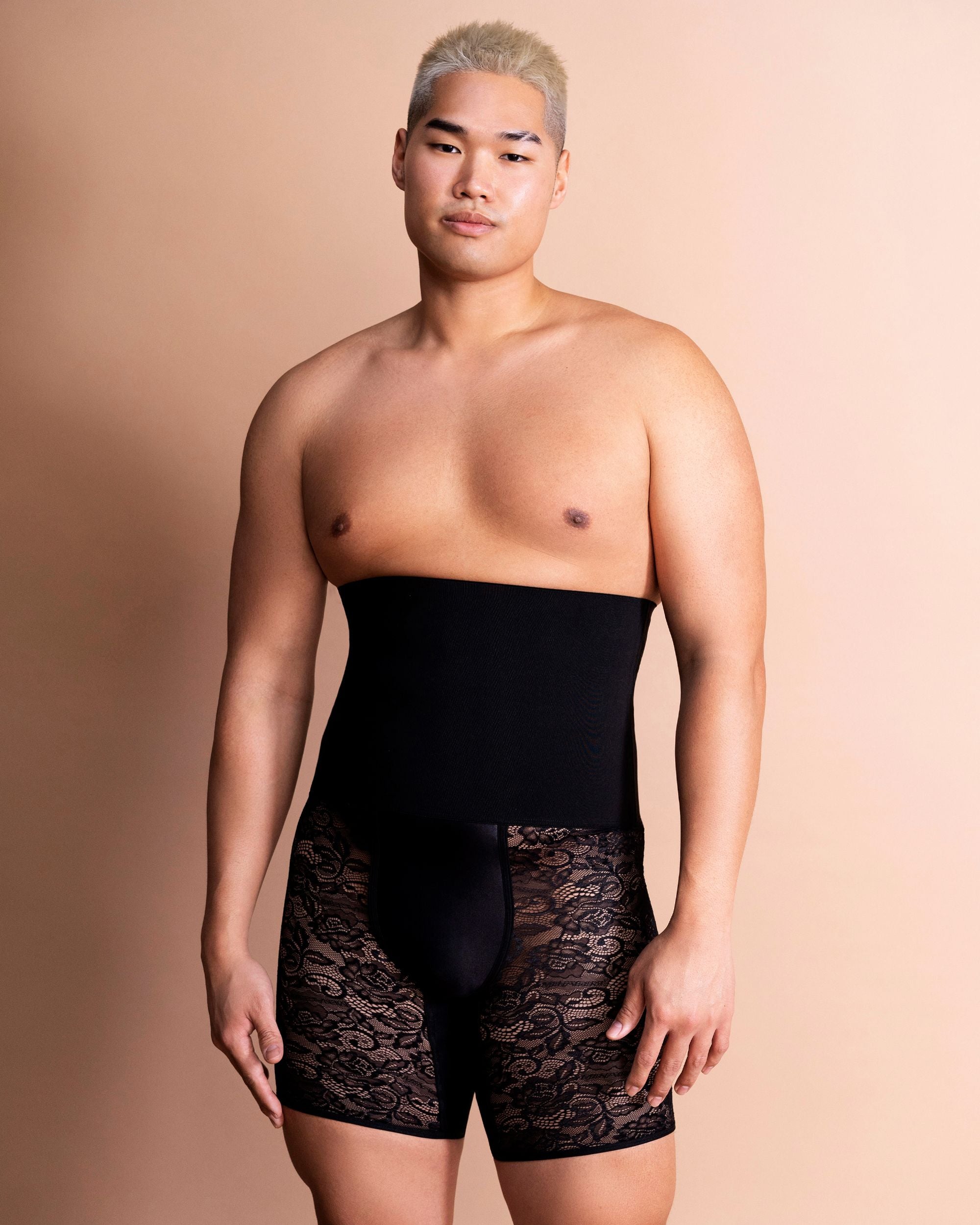 Menagerie Core Lace High Waist Midway Brief in black