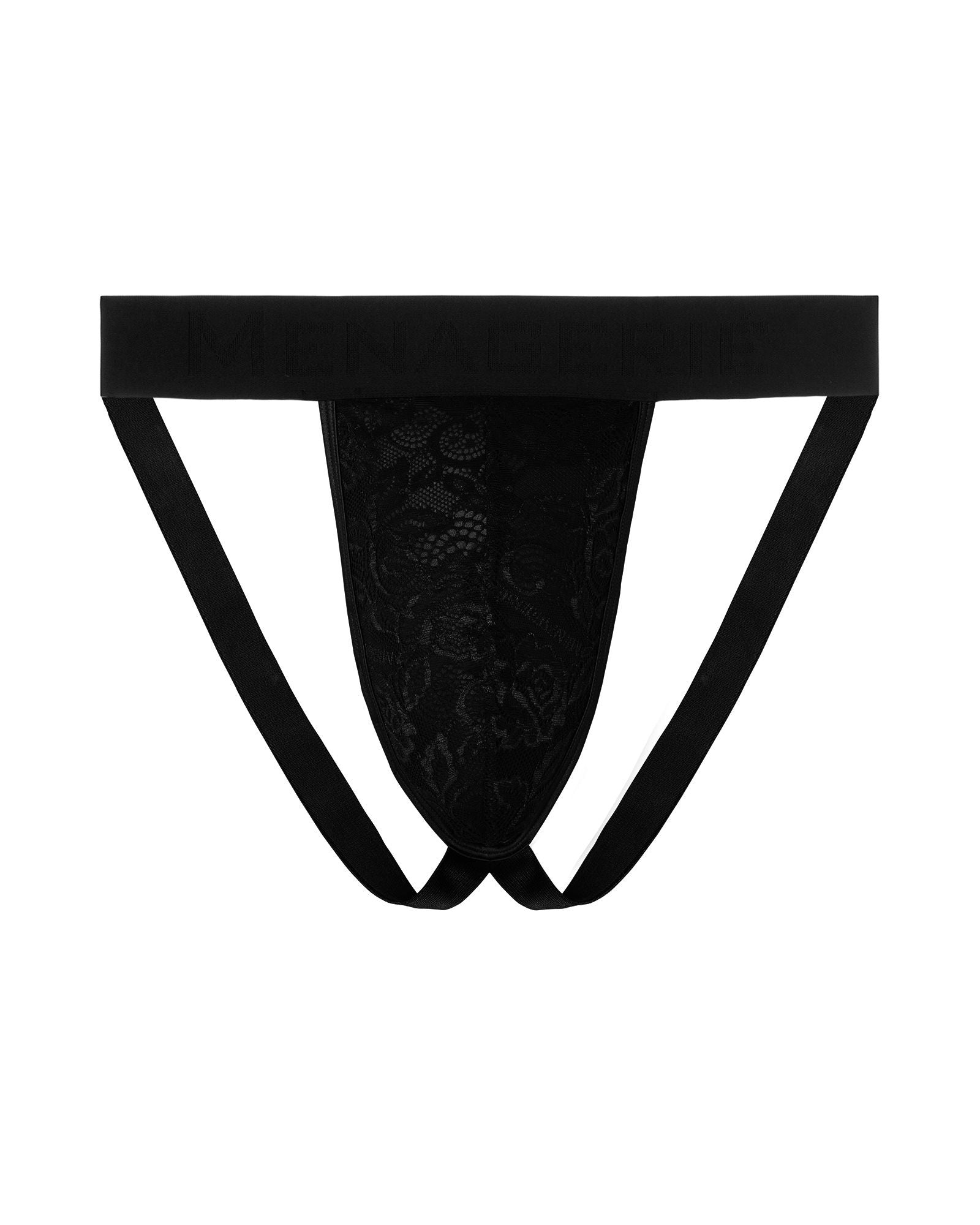 Menagerie Core Lace Jock Strap in black