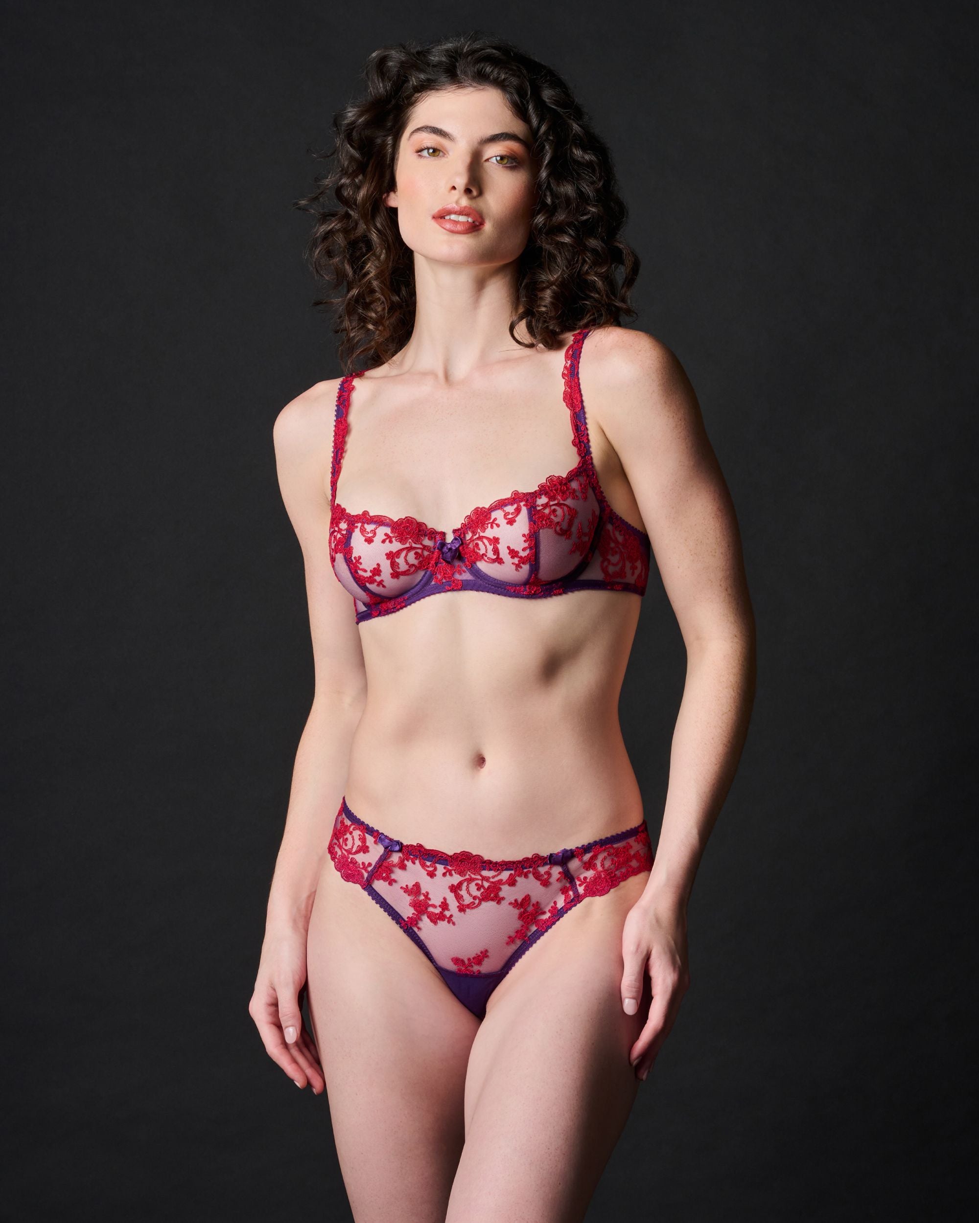 Journelle Cristiana Ouvert in purple