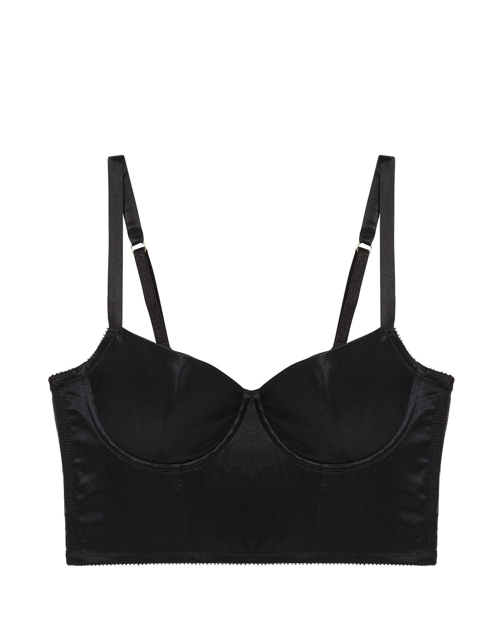 Journelle Iris Underwire Crop Bustier in black