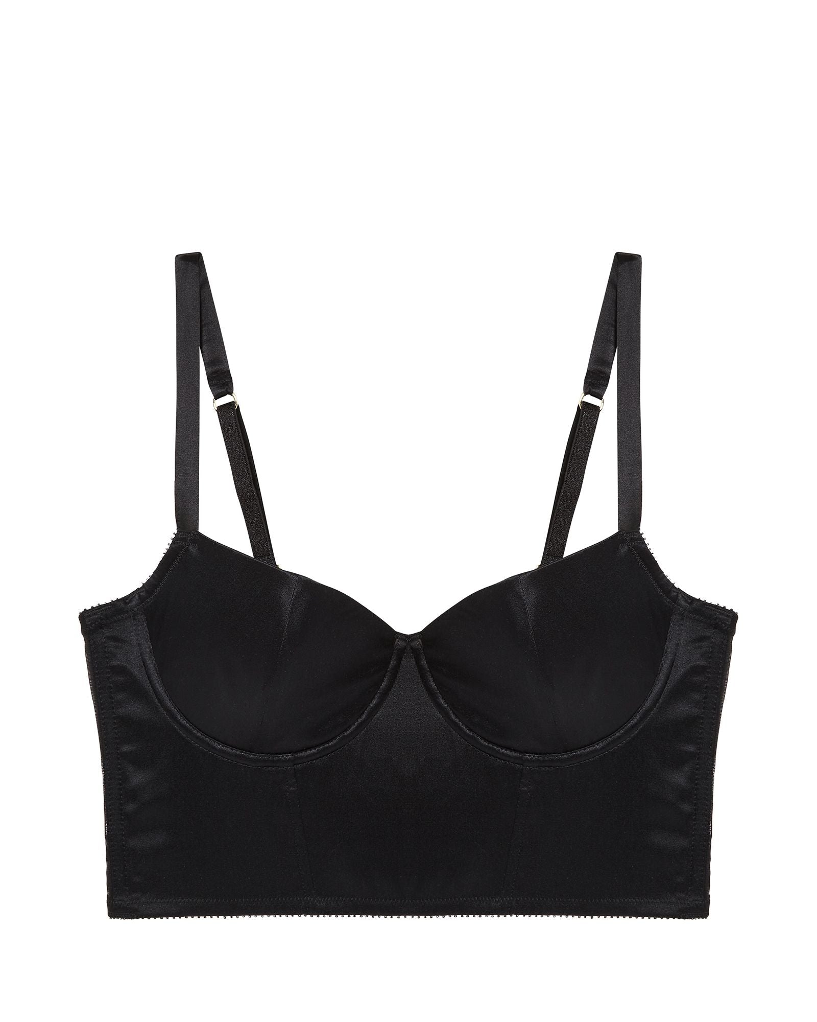 Journelle Iris Underwire Crop Bustier in black