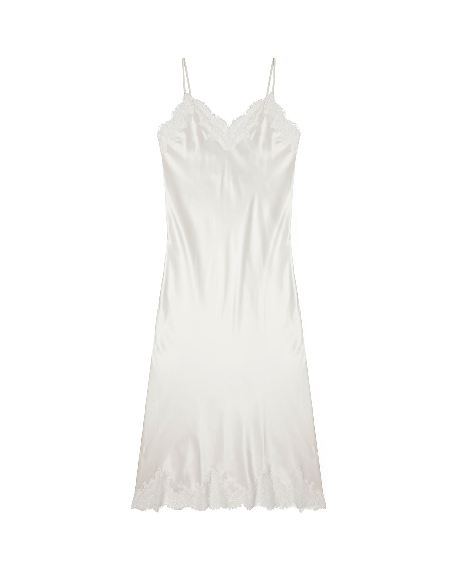 Journelle Charlotte Long Slip in white