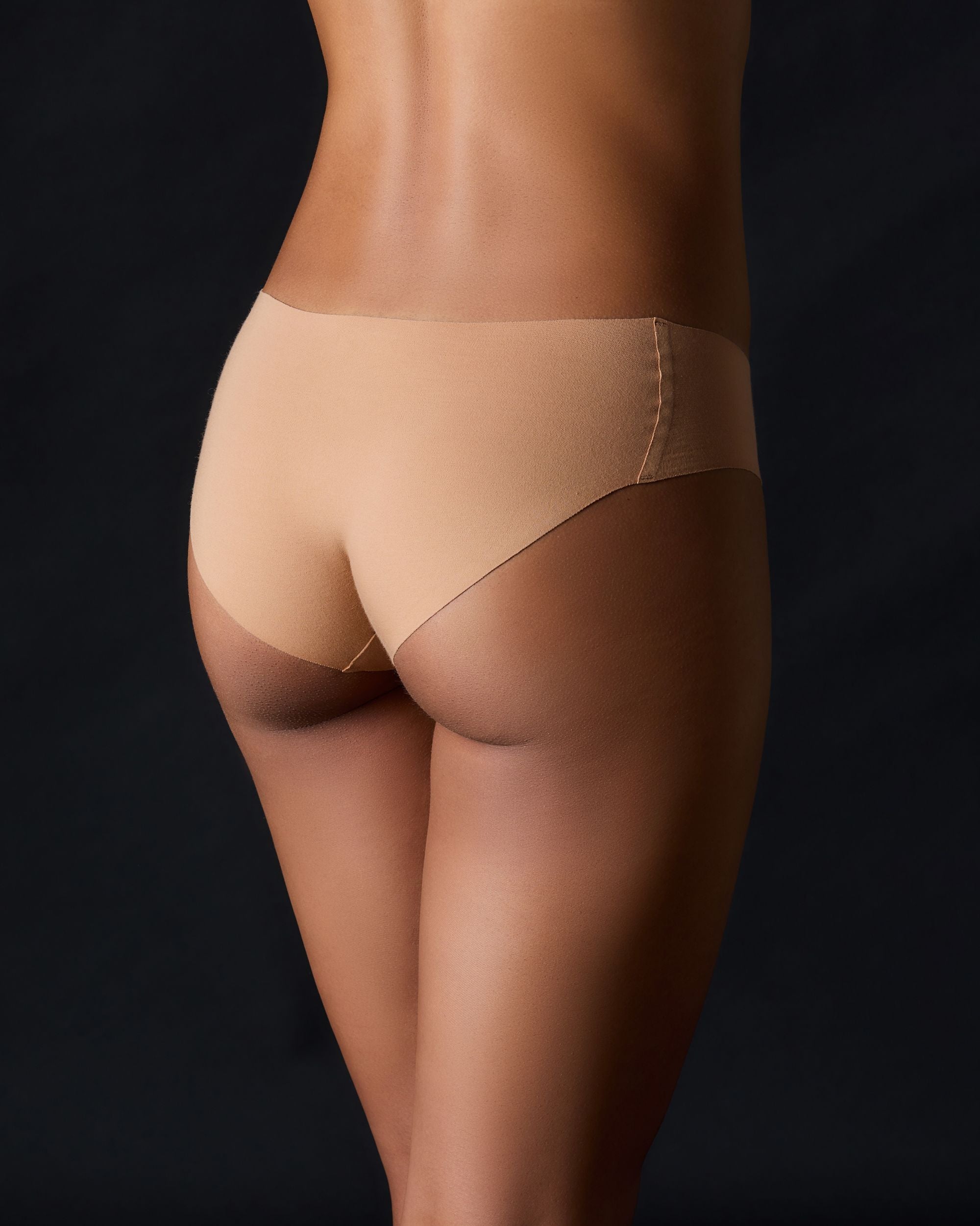 Panty Promise Organic Cotton Mid Rise Bikini in beige