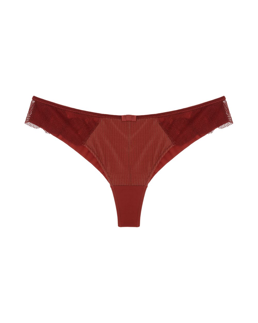 Lou Mirage Botanique Tanga in red
