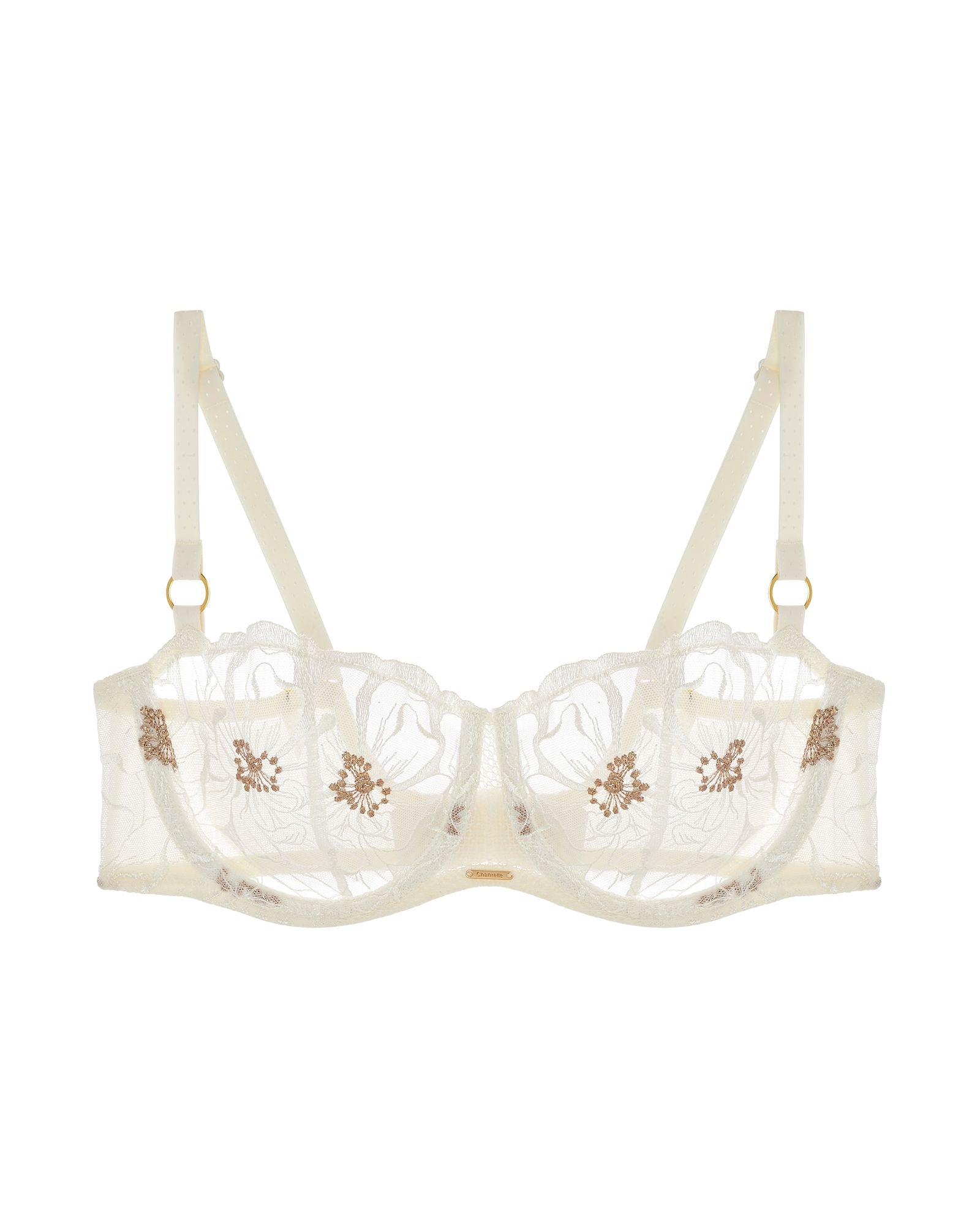 Chantelle Fleurs Lace Unlined Demi in white