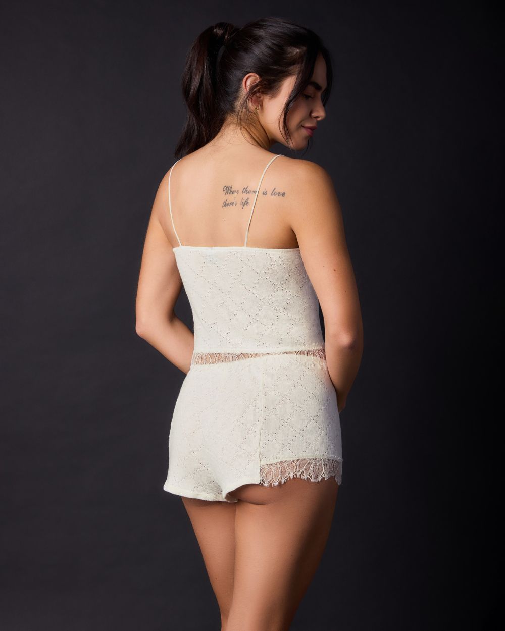 Only Hearts Weekend in Phoenicia Square Neck Cami in white