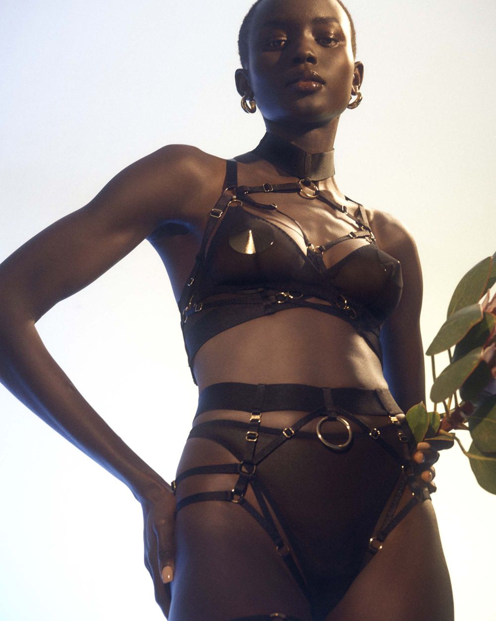 Bordelle Kora Multi-Style Harness Brief in black