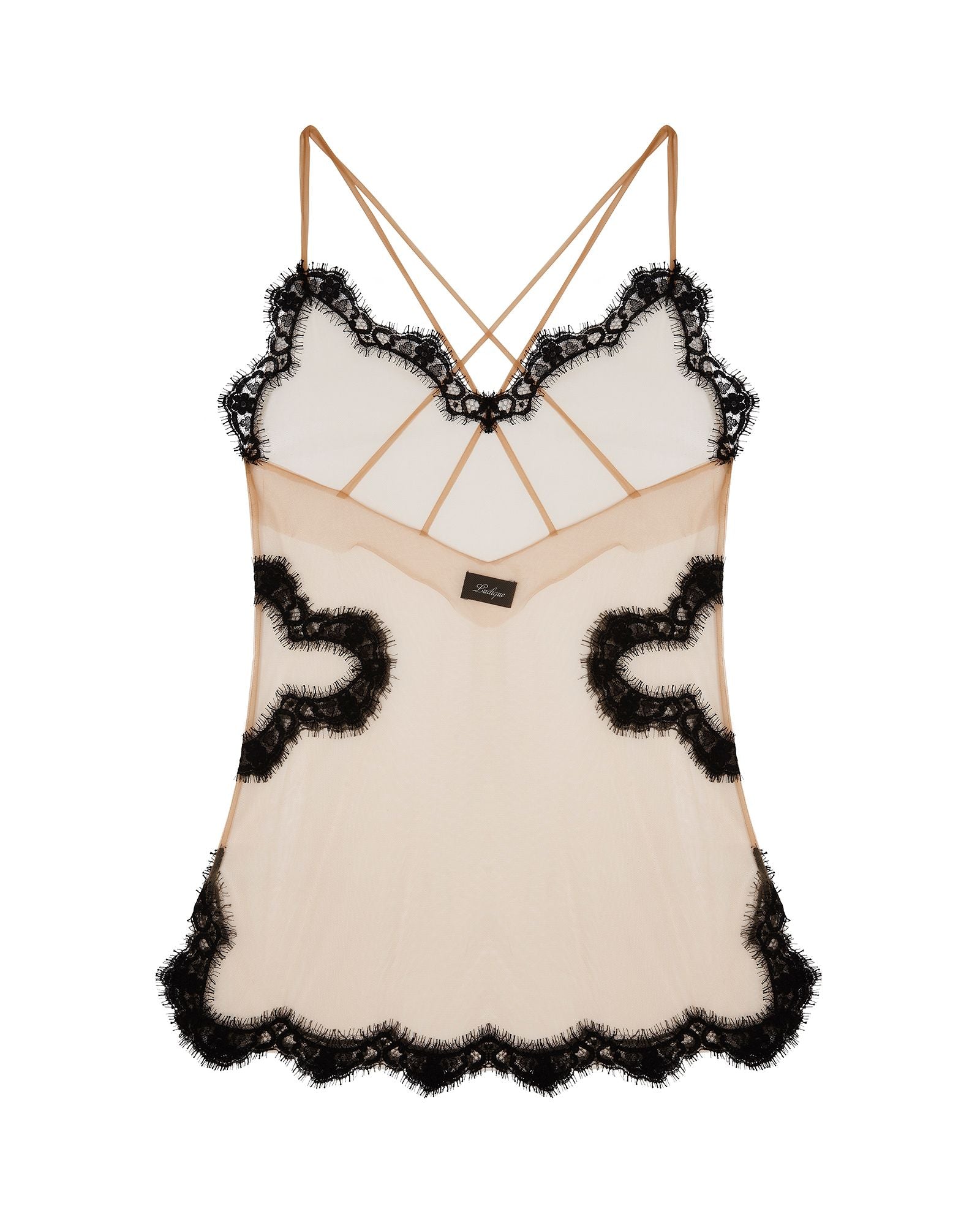 Ludique Lilitus Invisble Mini Slip Dress in beige