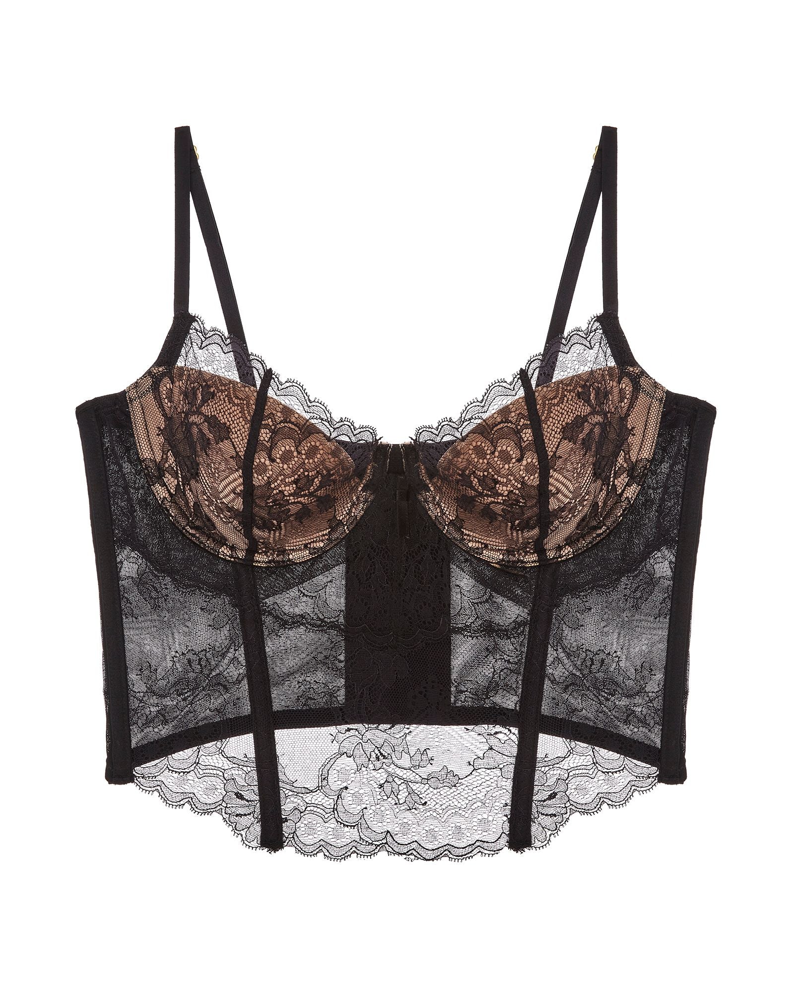 Natori Chantilly Bustier in black
