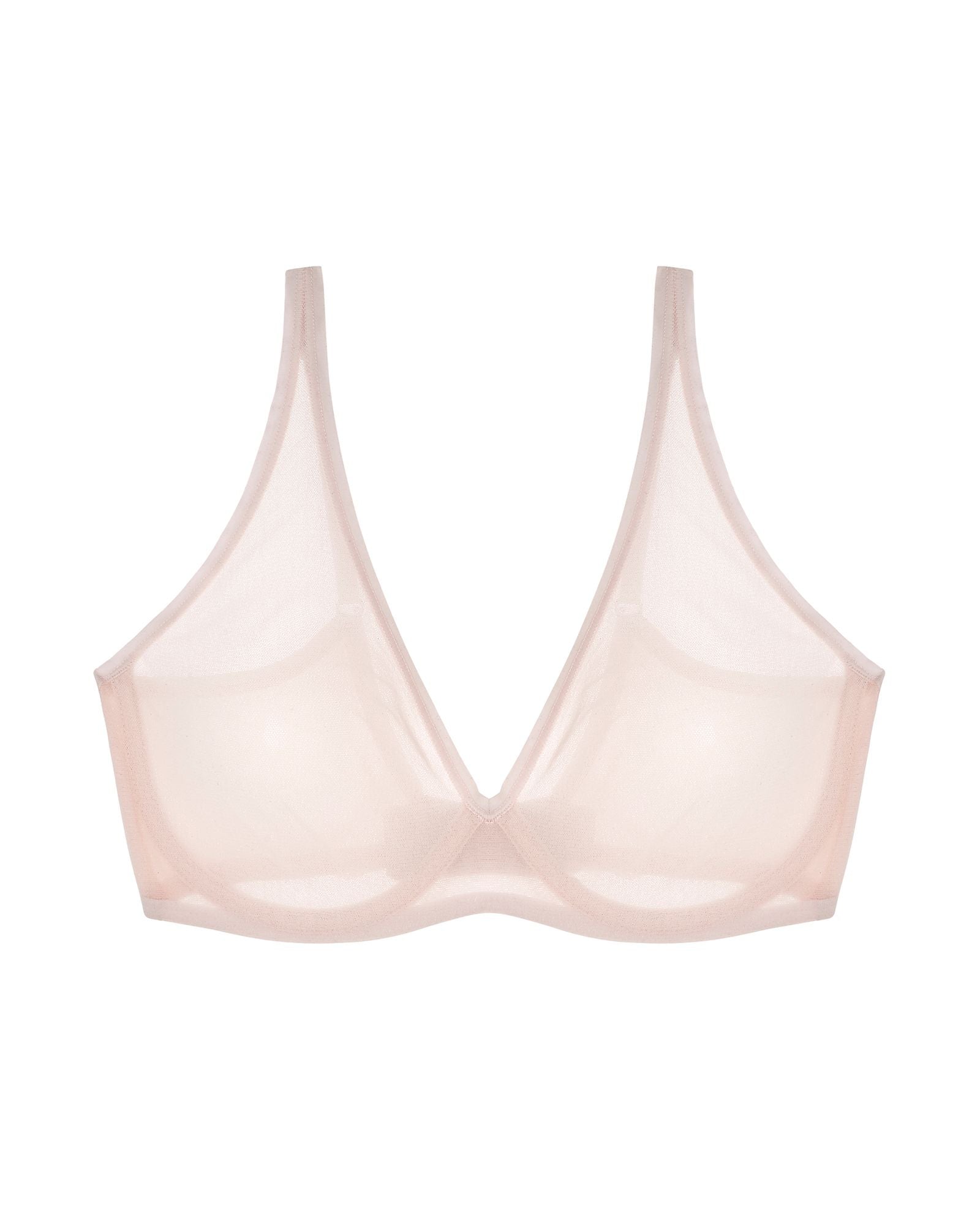 OnGossamer Mesh Unlined Underwire Bra in beige