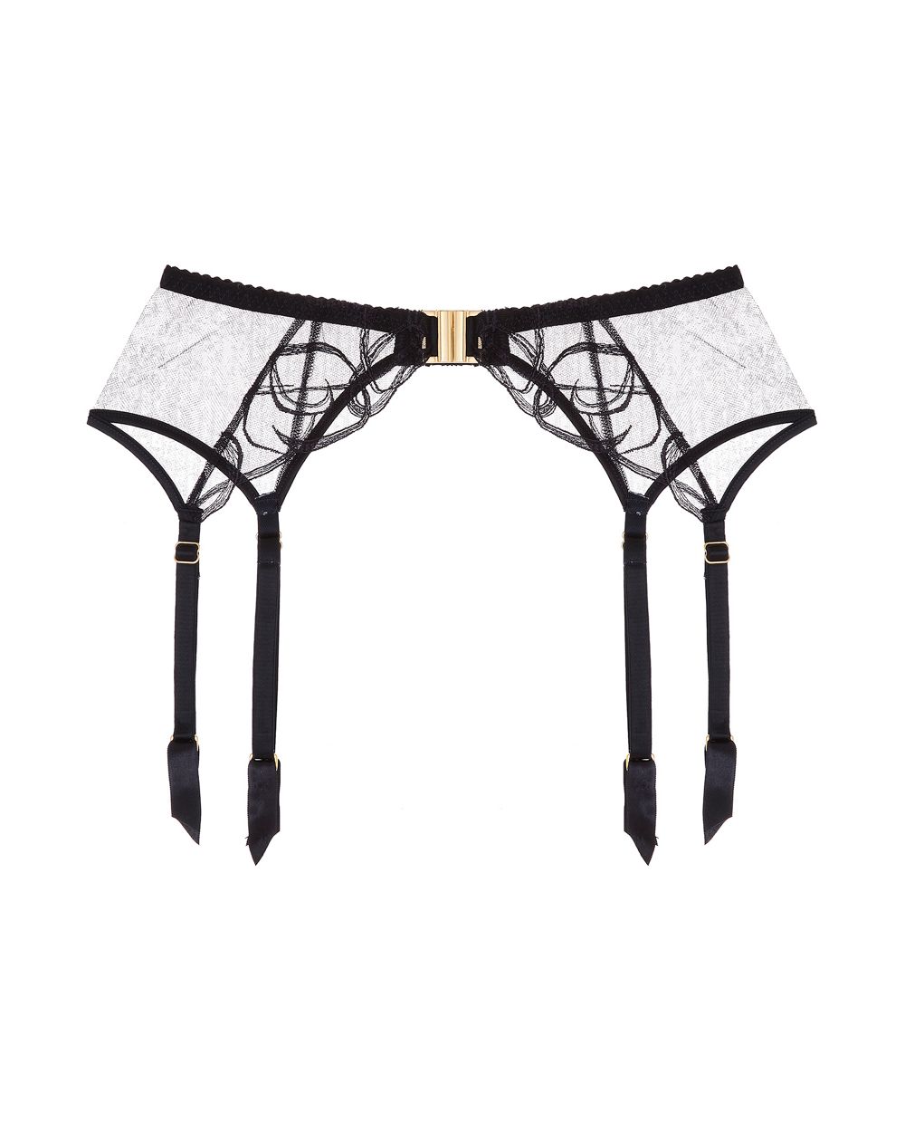 Fleur of England Fridar Suspender Belt in blue