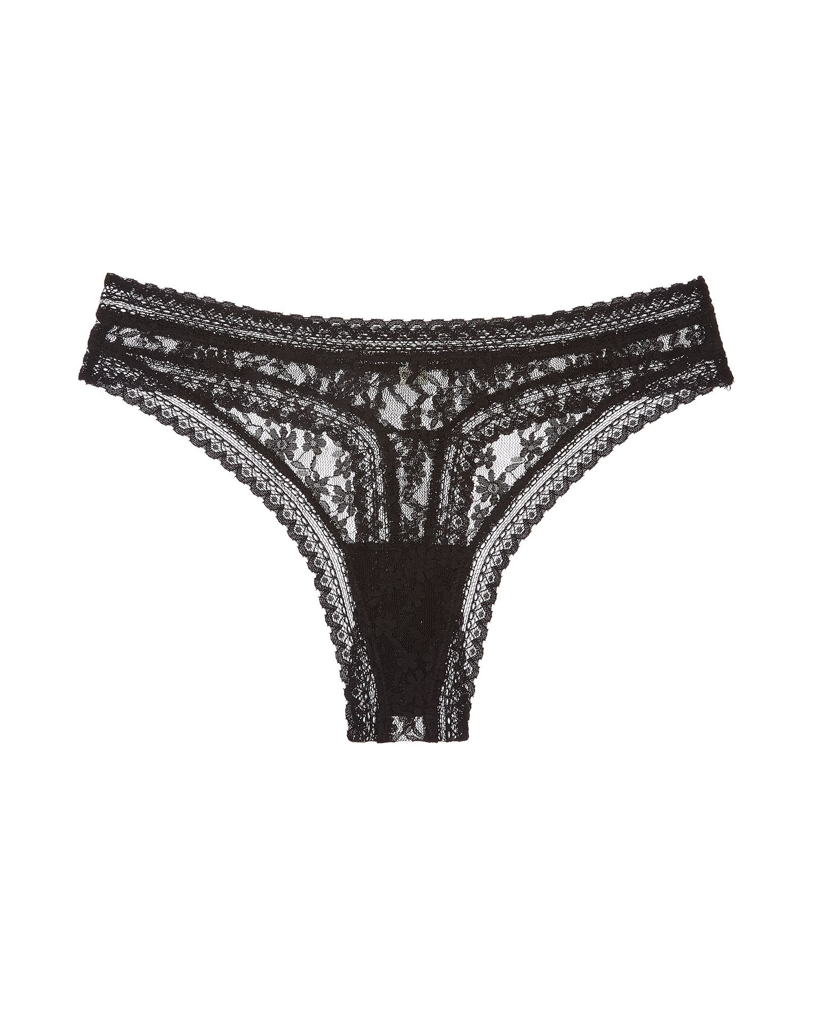 Free People Intimately FP Daisy Lace Thong in black