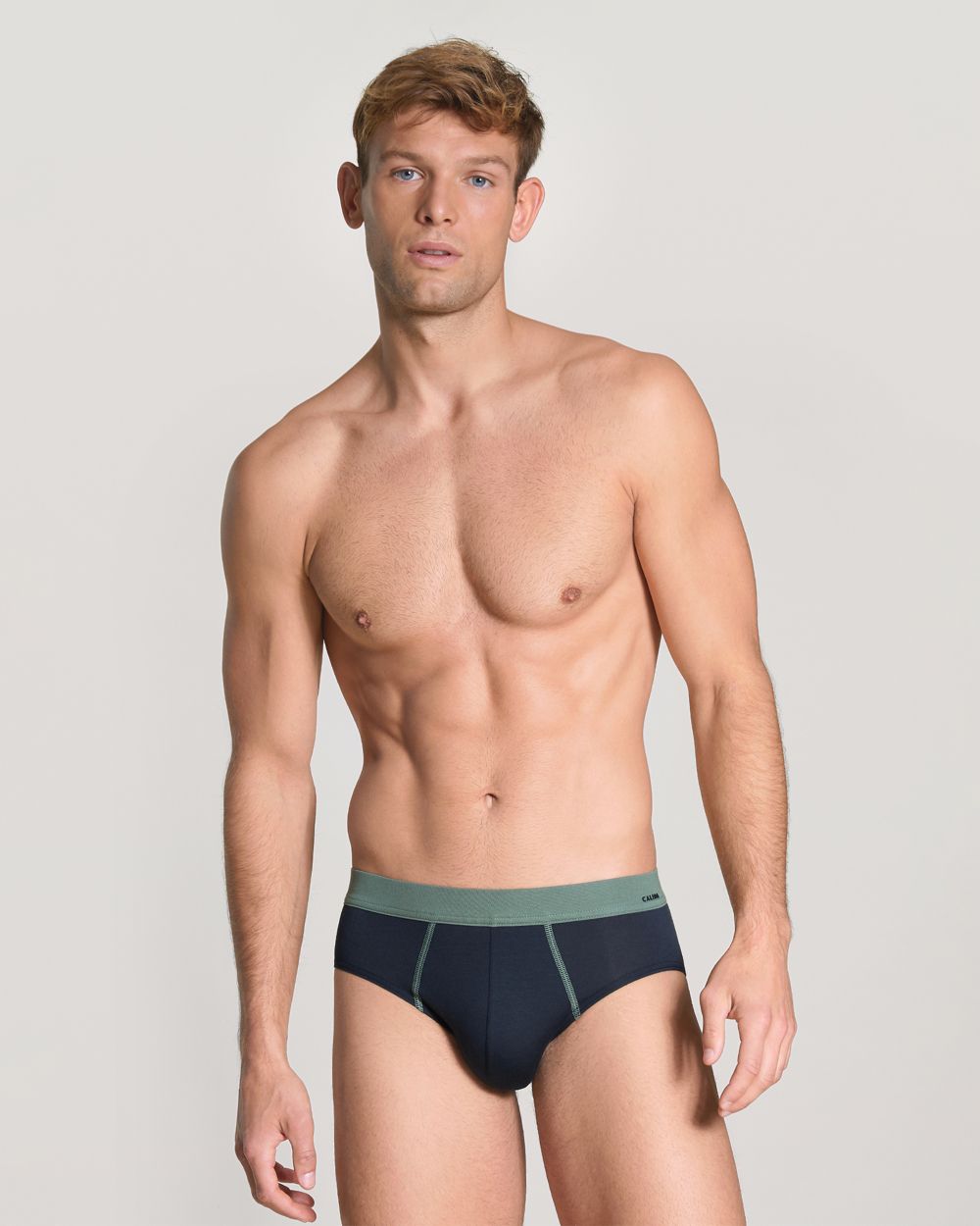 Calida Seaweed Micro Brief in blue