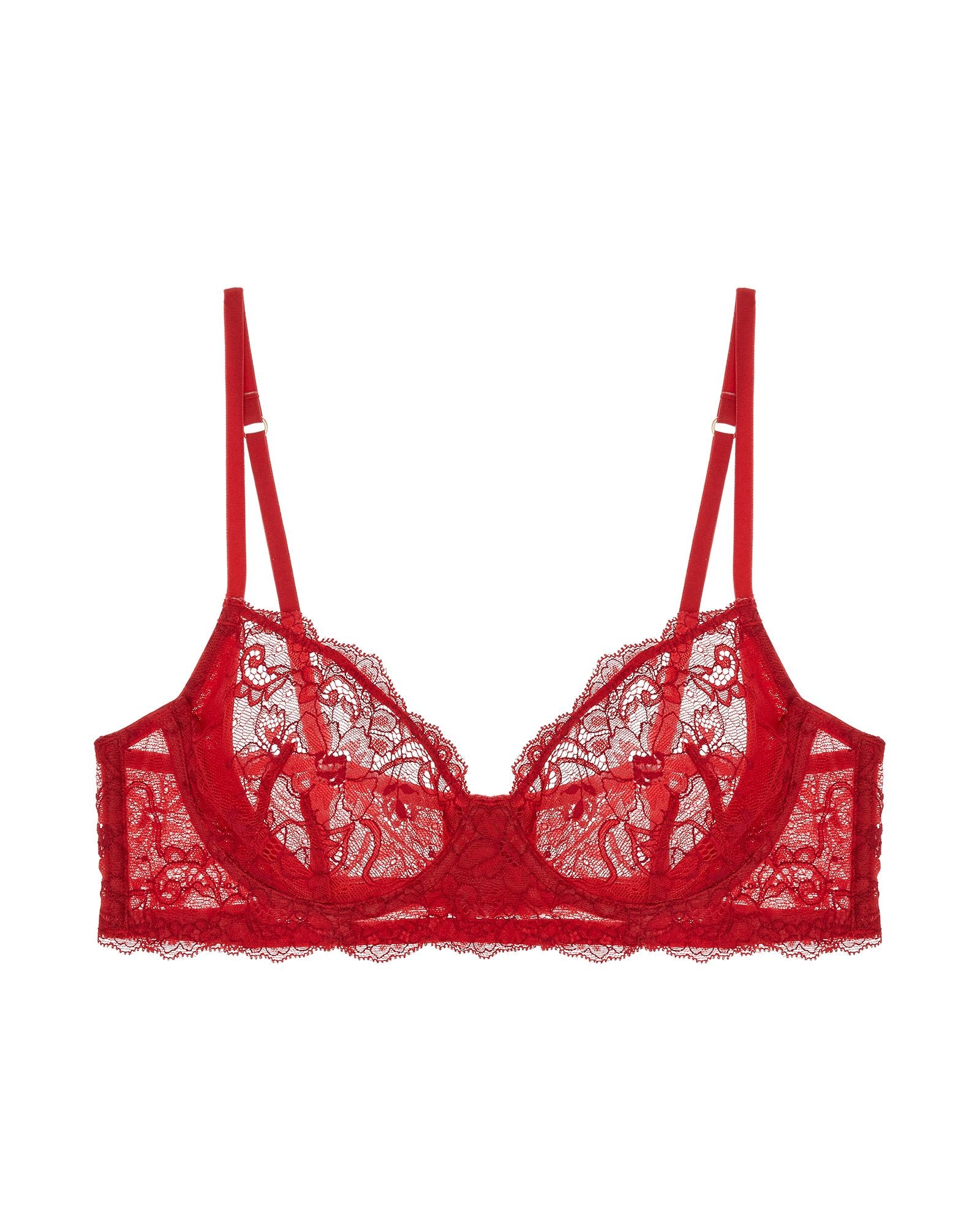 Samantha Chang All Lace Amour Underwire Bra in red