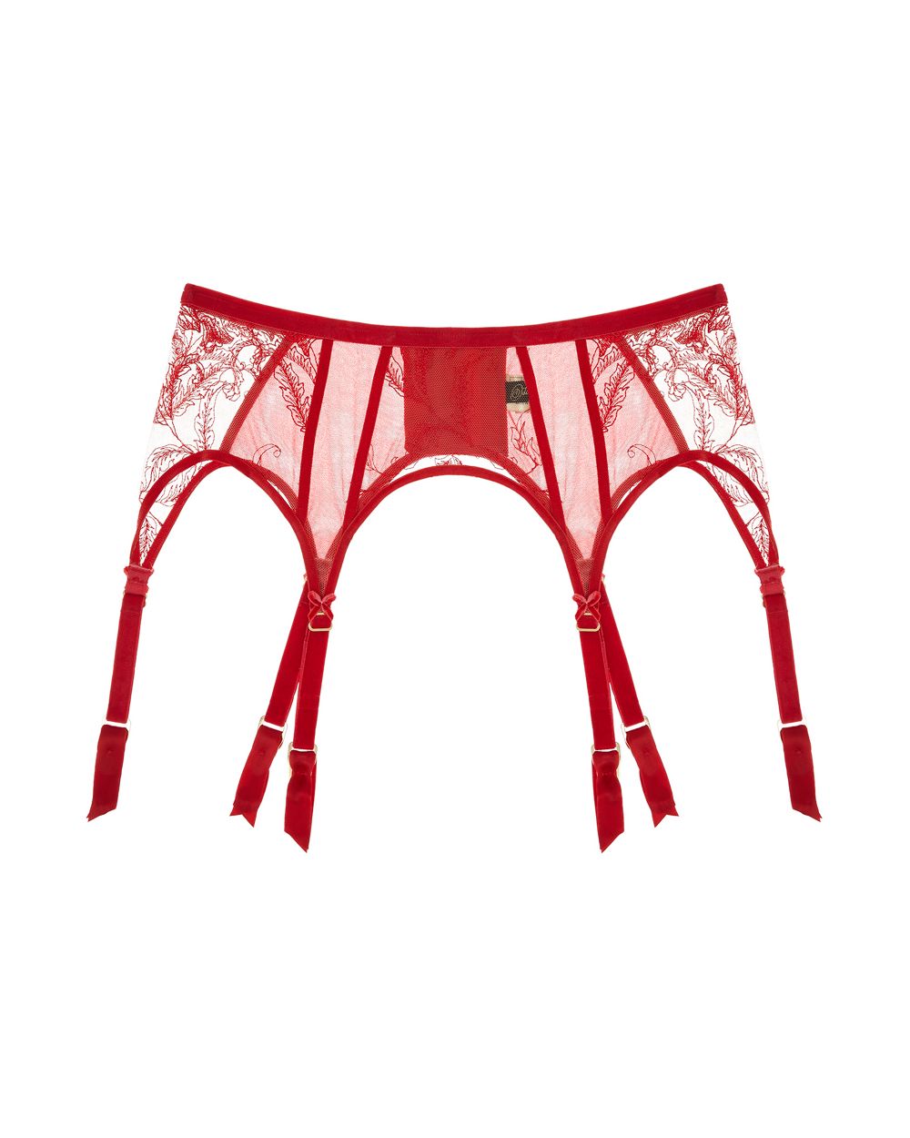 Dita Von Teese Nocturnelle Suspender in red