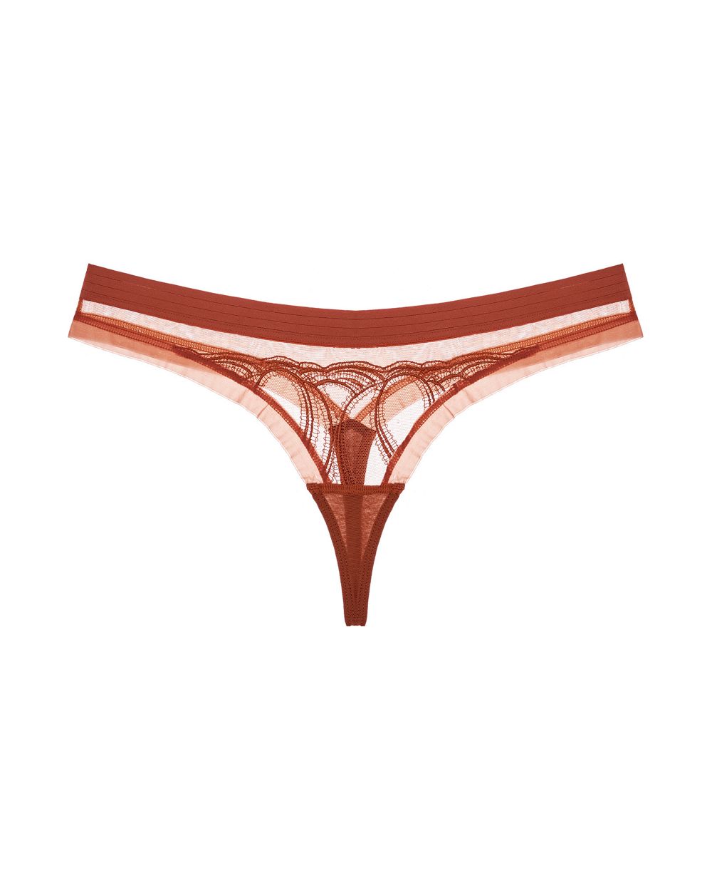 The Underargument For Giving Against Losing Thong in red