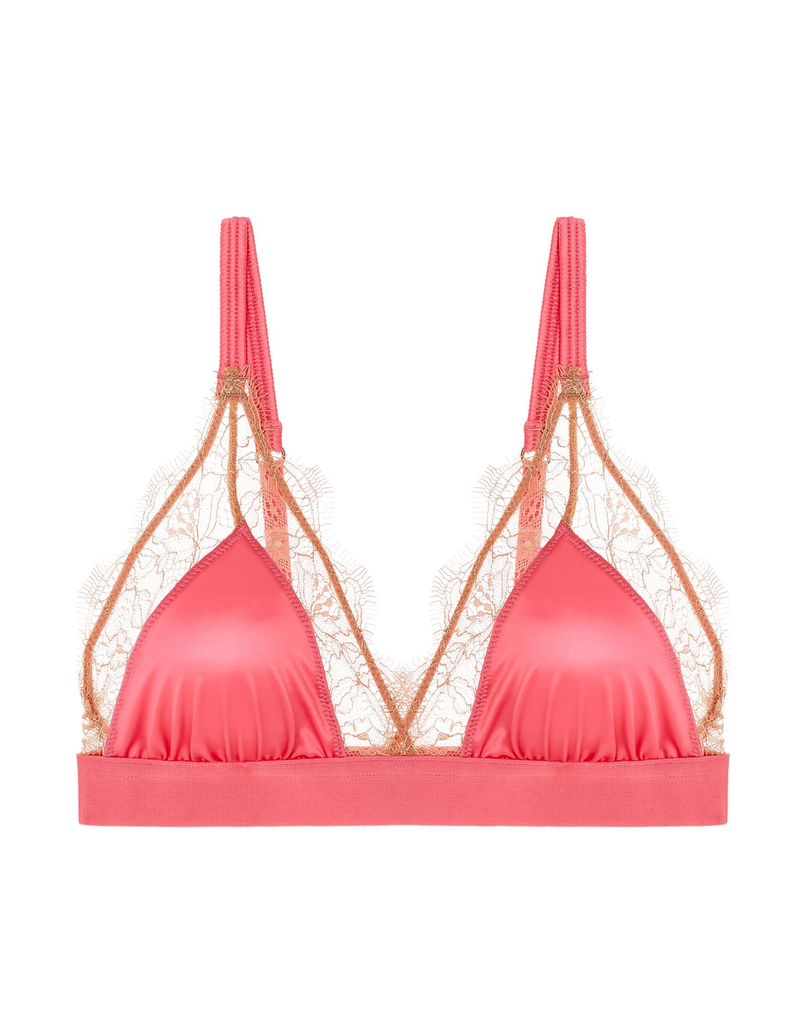 Love Stories Love Lace Bralette in pink
