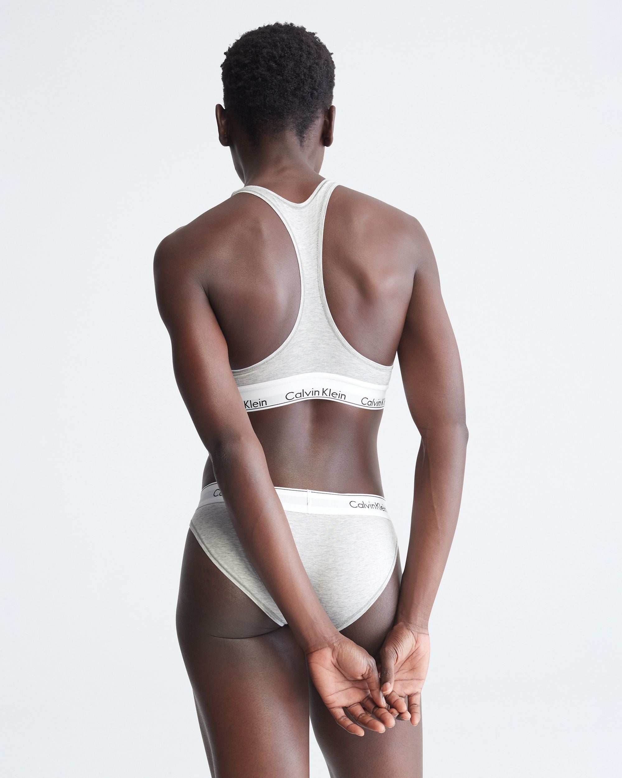 Calvin Klein Modern Cotton Bralette in gray