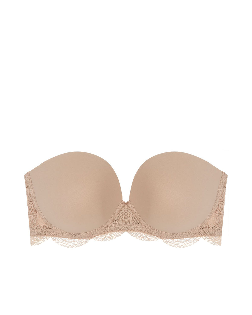Simone Perele Karma Strapless Plunge Bra in beige