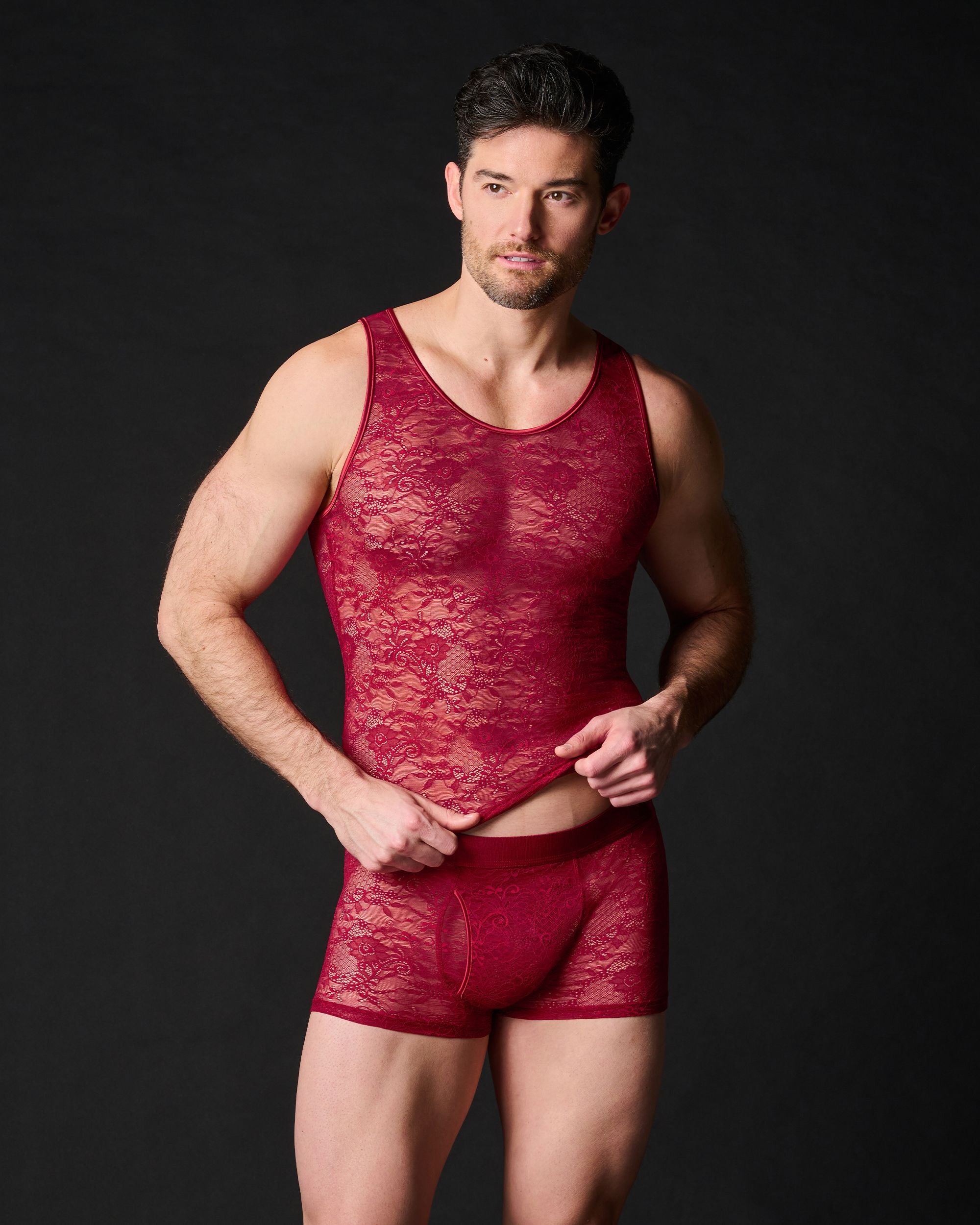Journelle Sapna Mens Tank in red