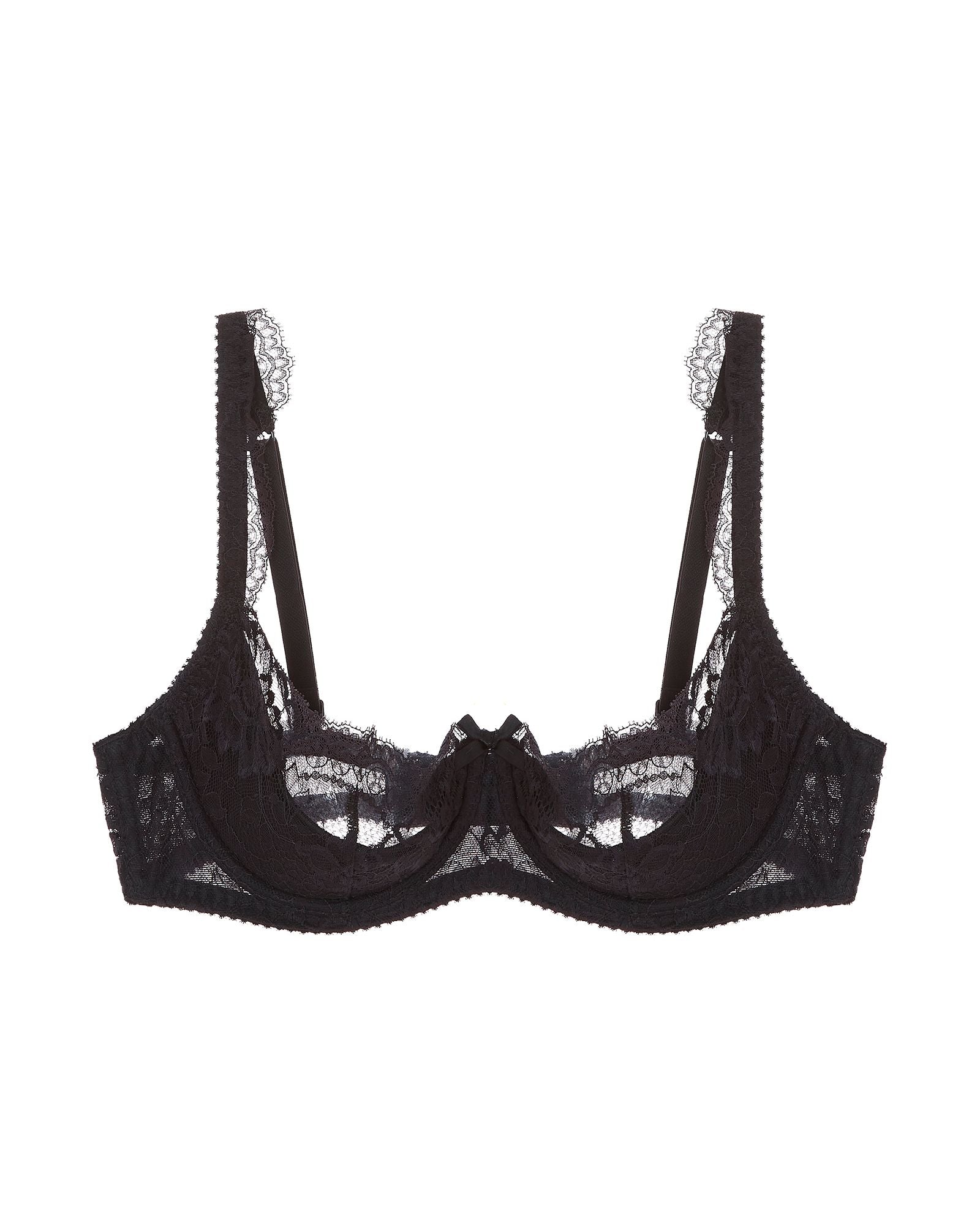 Journelle Isabel 1/4 Cup Bra in black