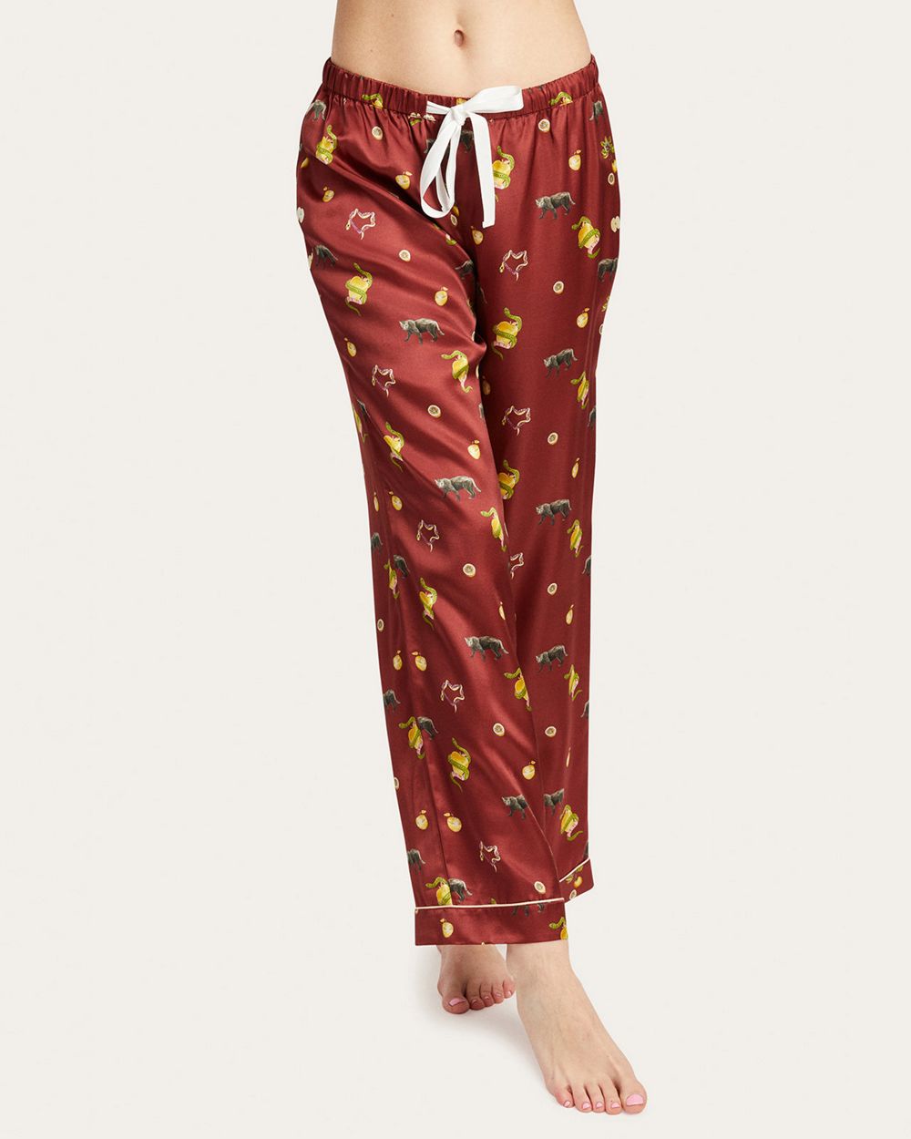 Morgan Lane Forbidden Fruit Chantal Pant in red