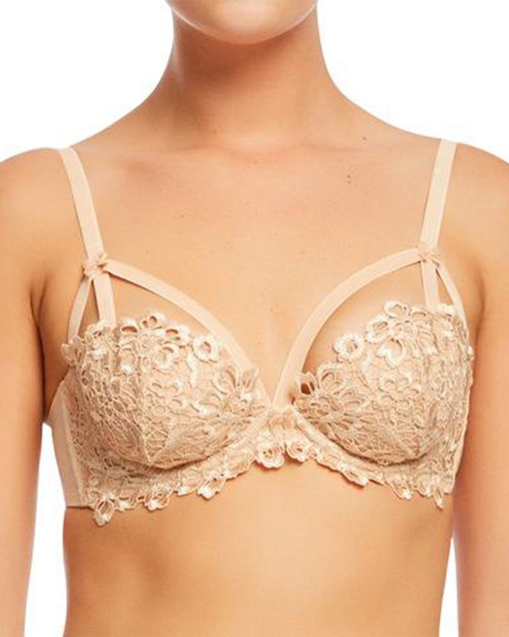 Dita Von Teese Dahlia Balconette Bra in beige