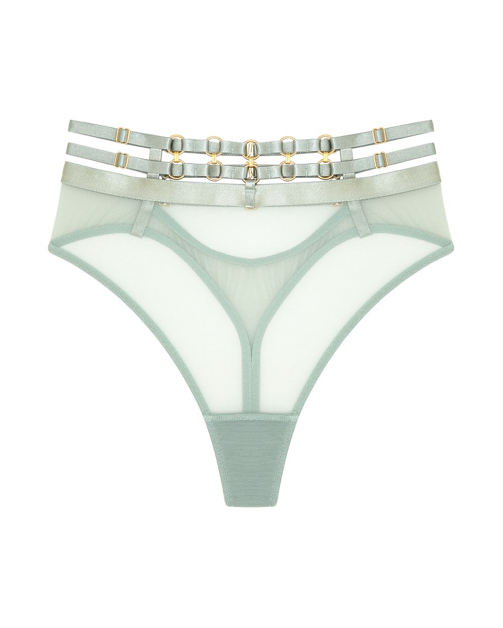 Bordelle Kleio High Waist Thong in green
