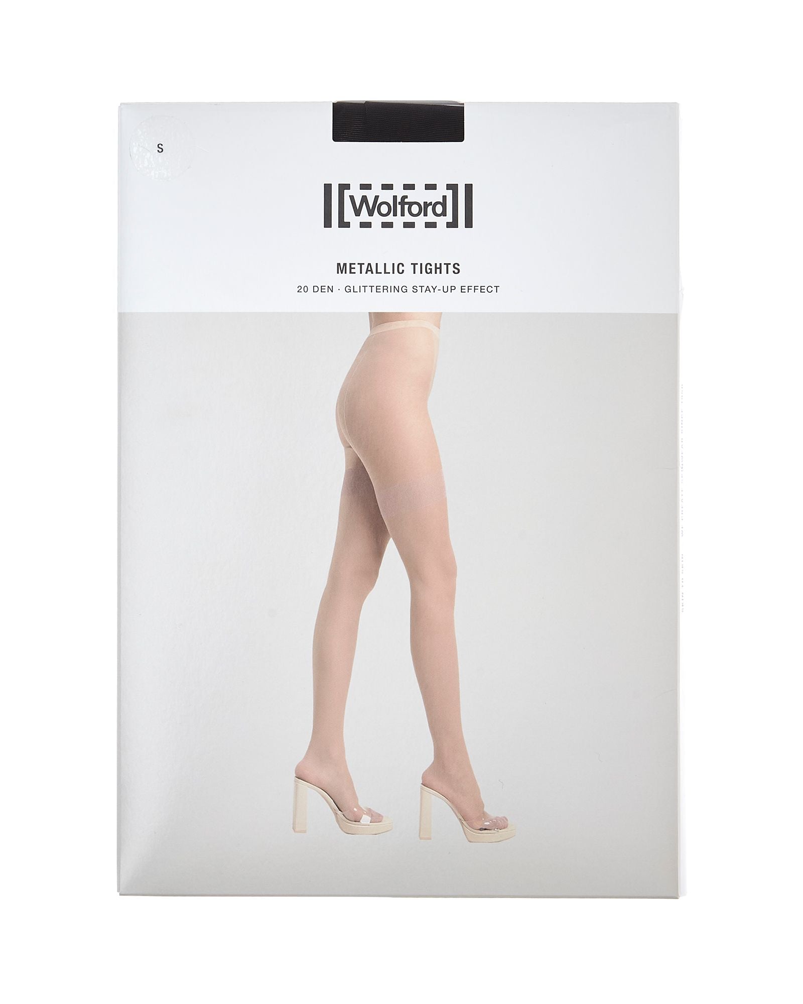 Wolford Metallic Lace Tights in black