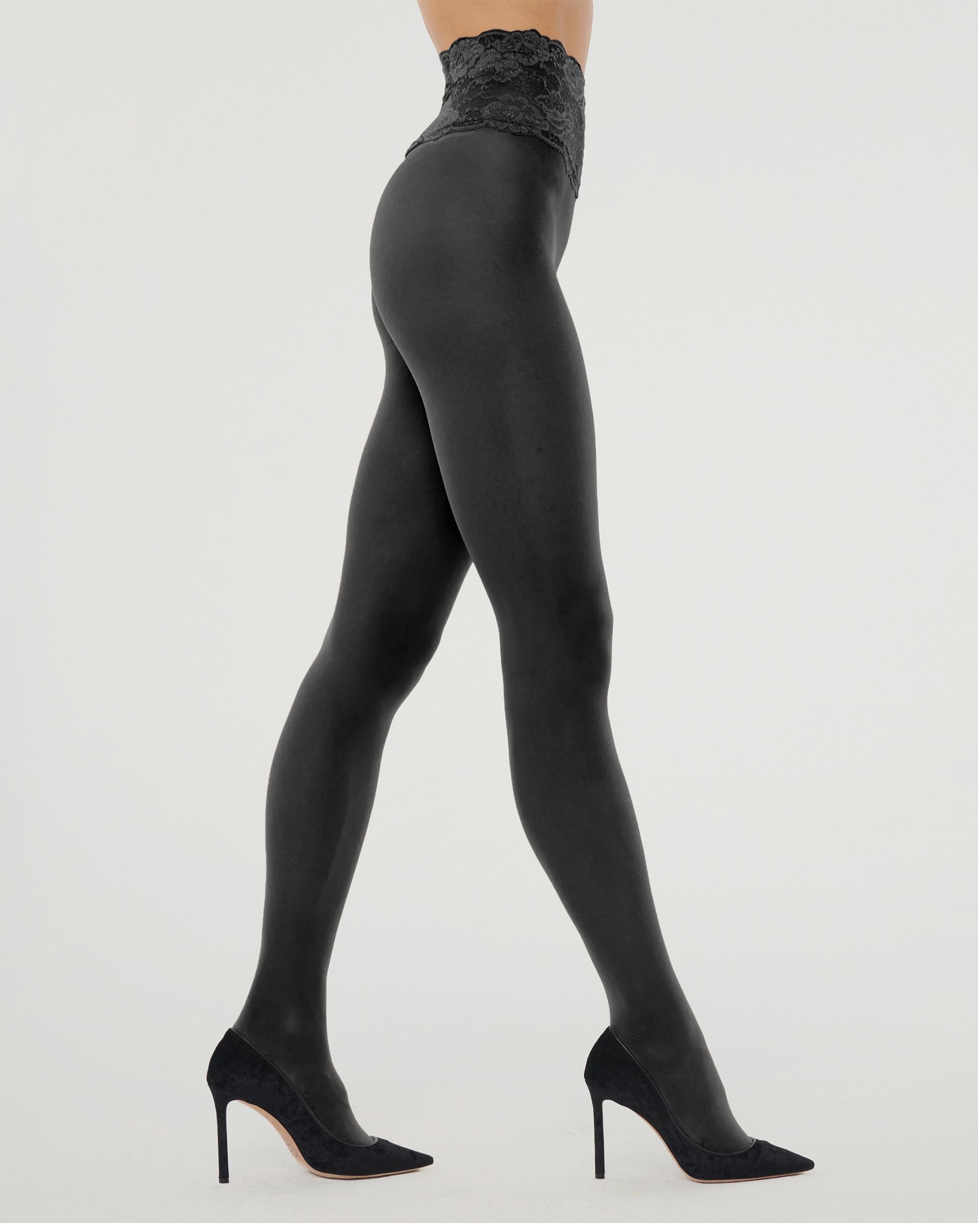 Wolford Fatal Lace Tights in black