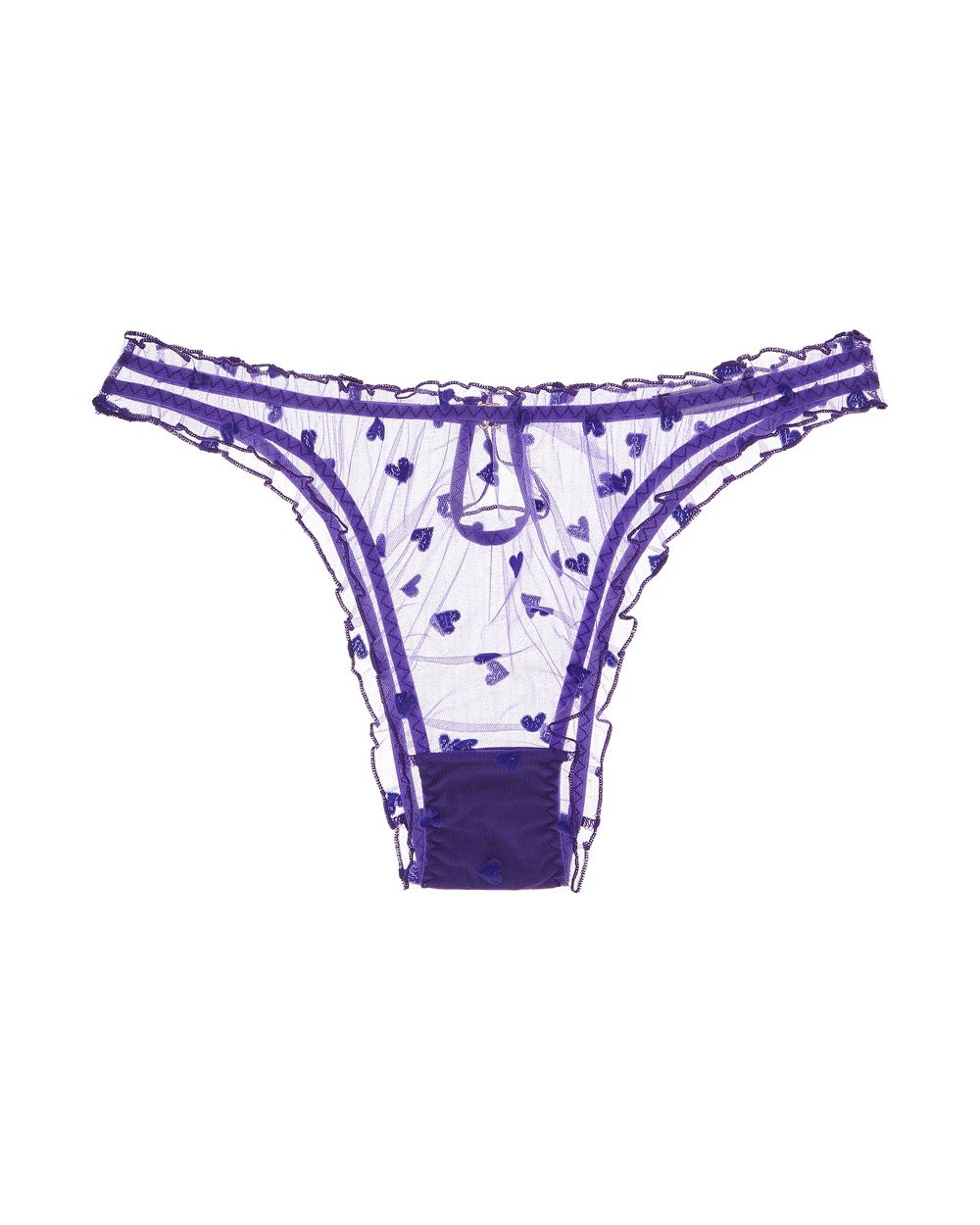 Le Petit Trou Amour Ruffled Briefs in purple