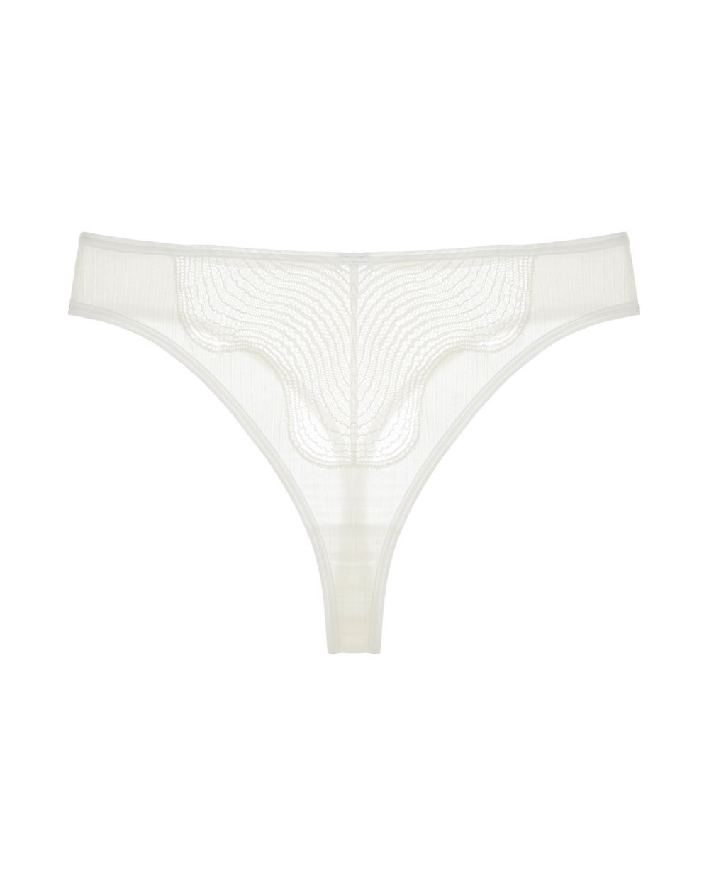 Opaak Ease Lin High Cut Thong in white