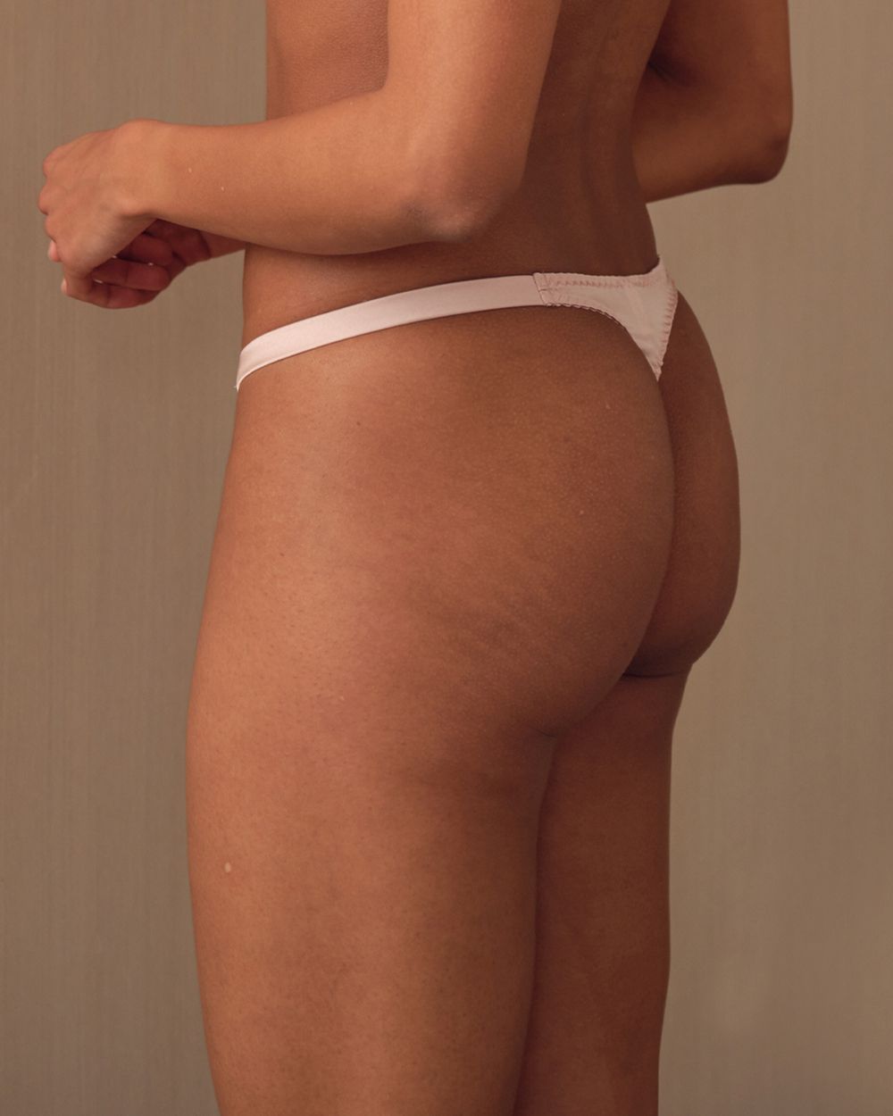 Fleur of England Maple Strap Thong in pink