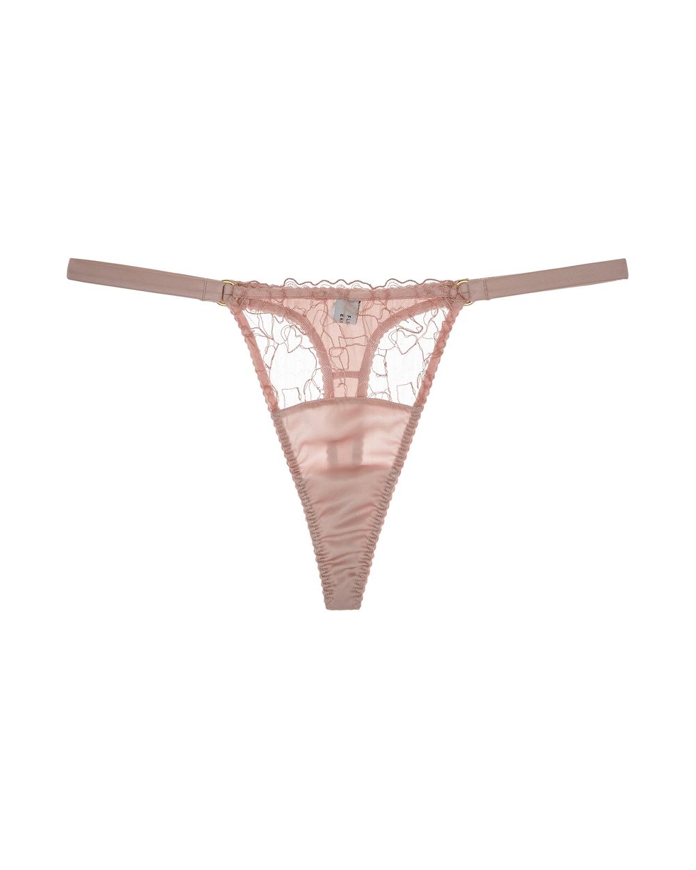 Fleur of England Maple Strap Thong in pink