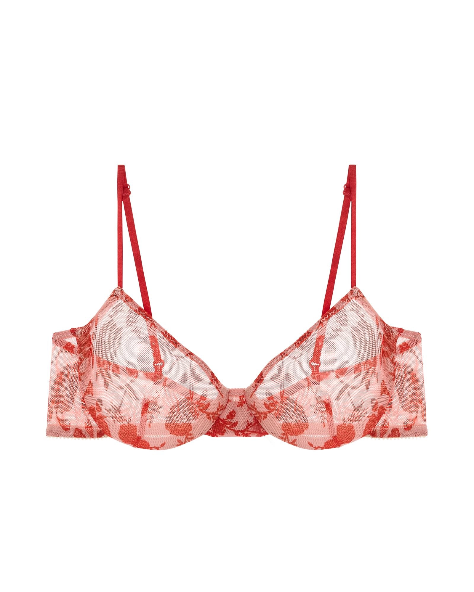 Only Hearts Charlotte Underwire Bra in red