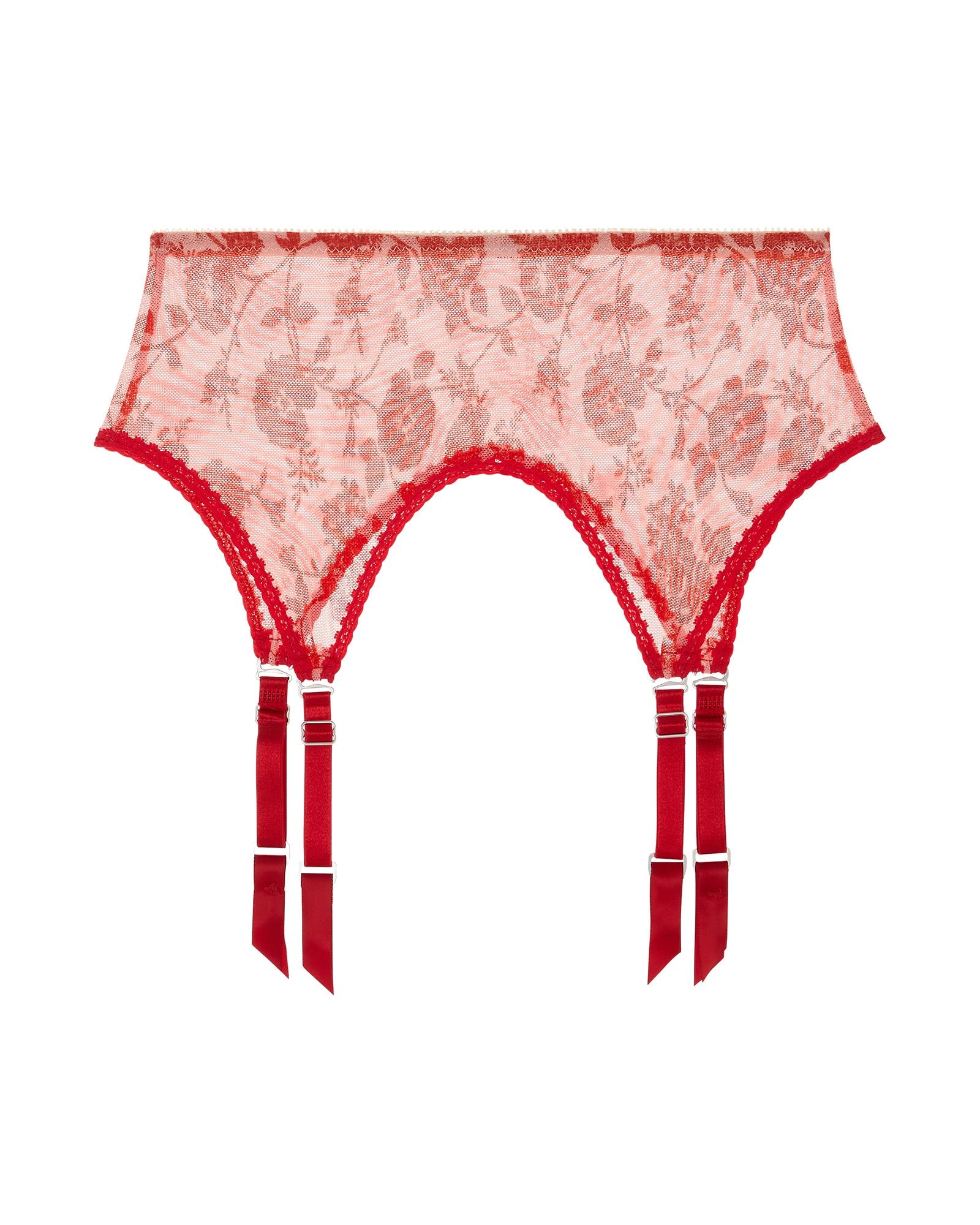 Only Hearts Charlotte Garter Belt in red