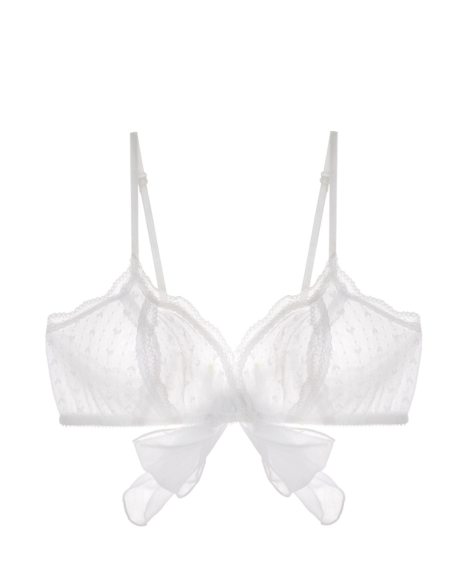 Only Hearts Exclusive Heart Coucou Bralette in white
