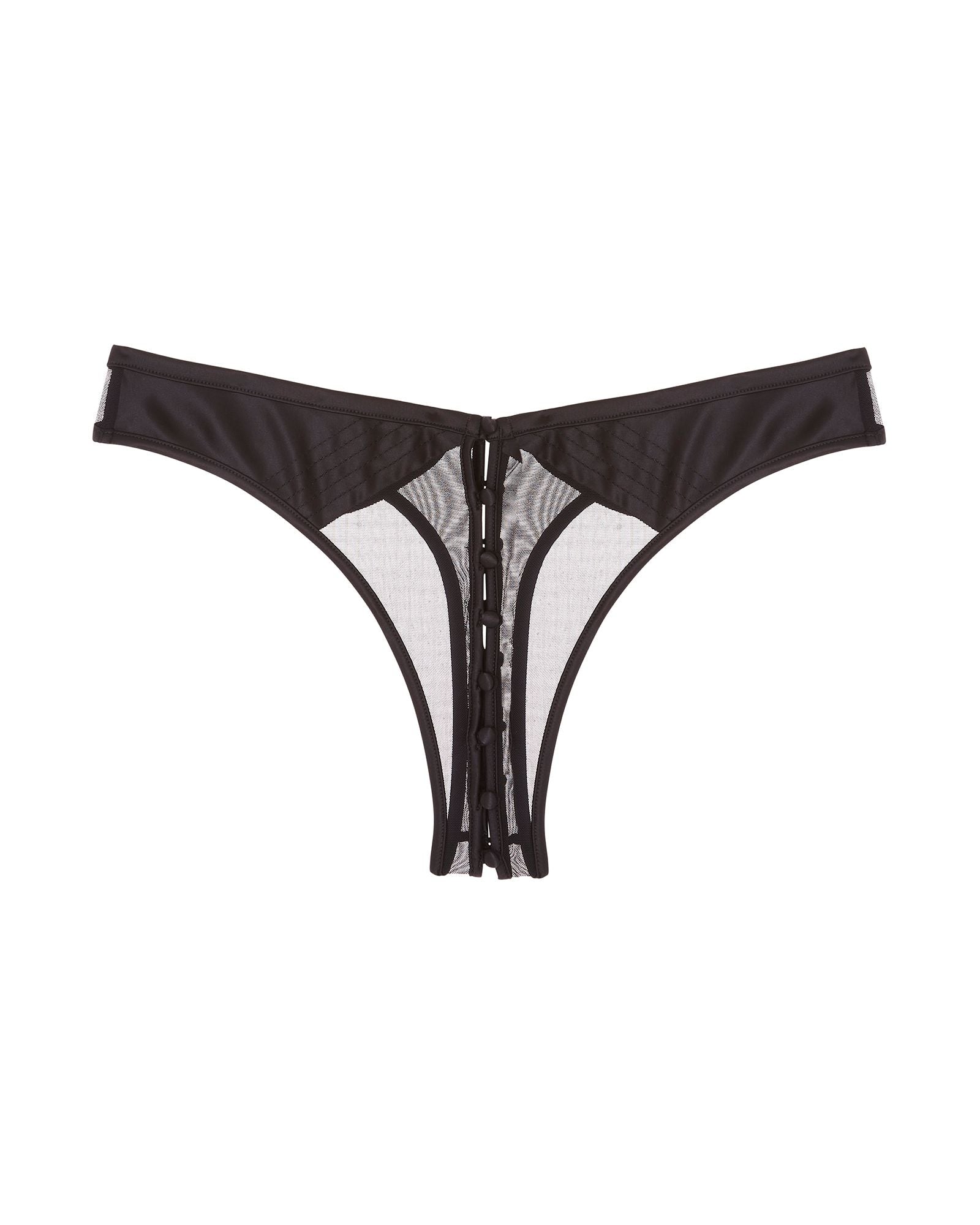 Atelier Amour Douce Insomnie Open Thong in black