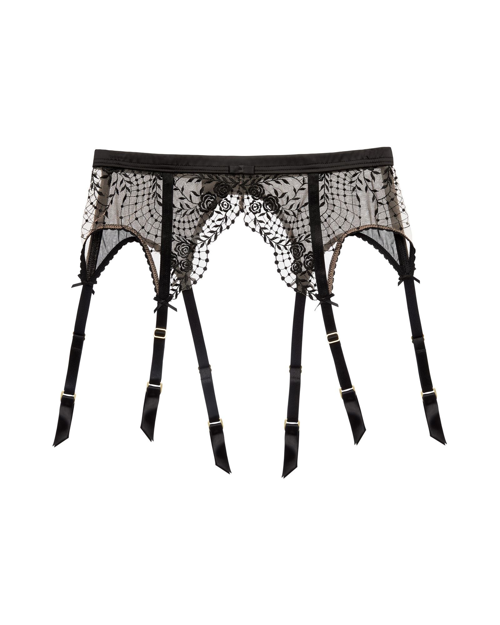 Dita Von Teese Julie's Roses Suspender in black