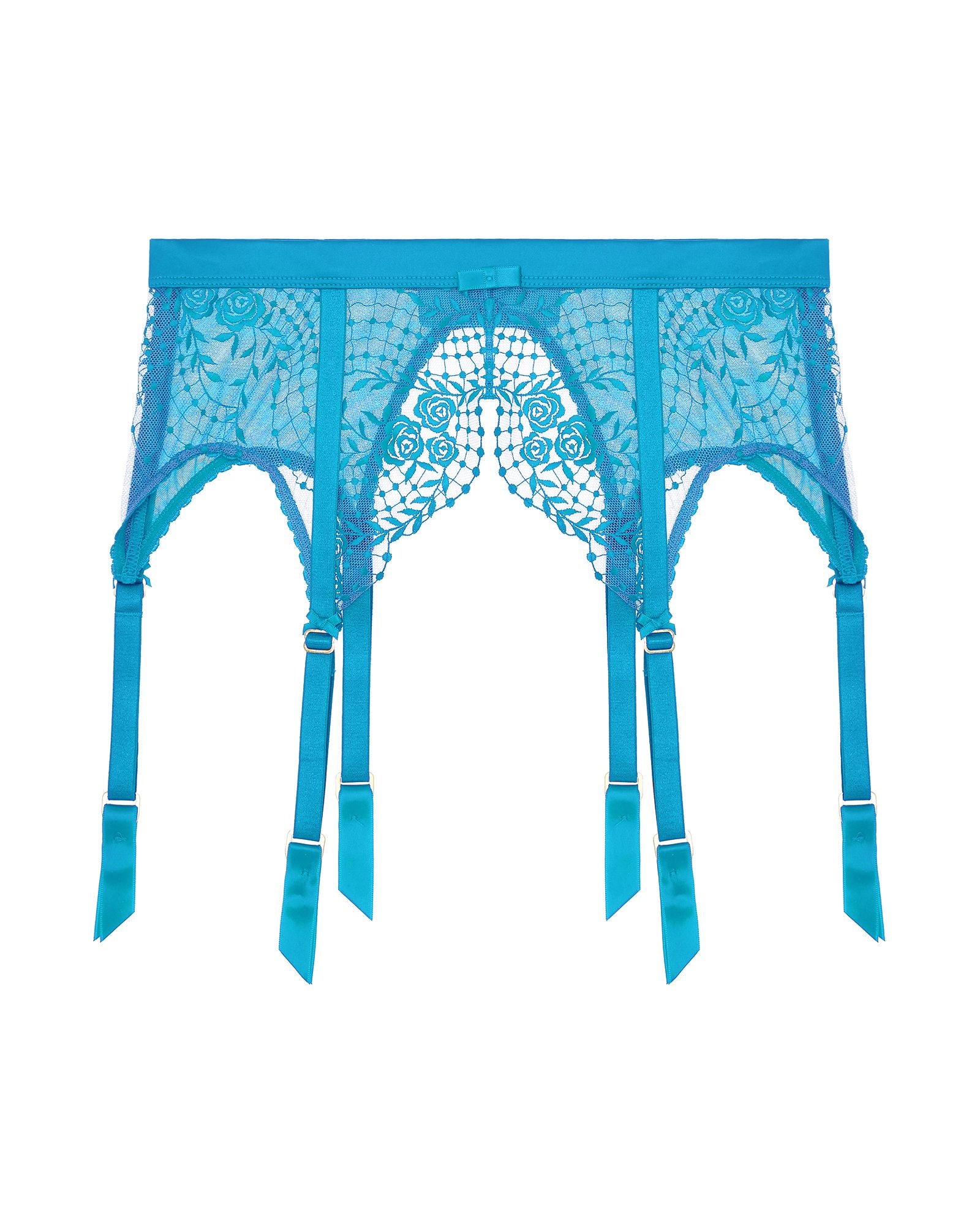 Dita Von Teese Julie's Roses Suspender in blue